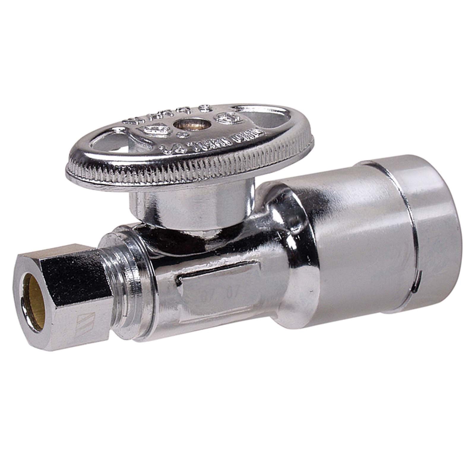 52779NL 1/2 PDQ X 3/8 COMPRESSION BRASS (LEAD FREE) 1/4-TU