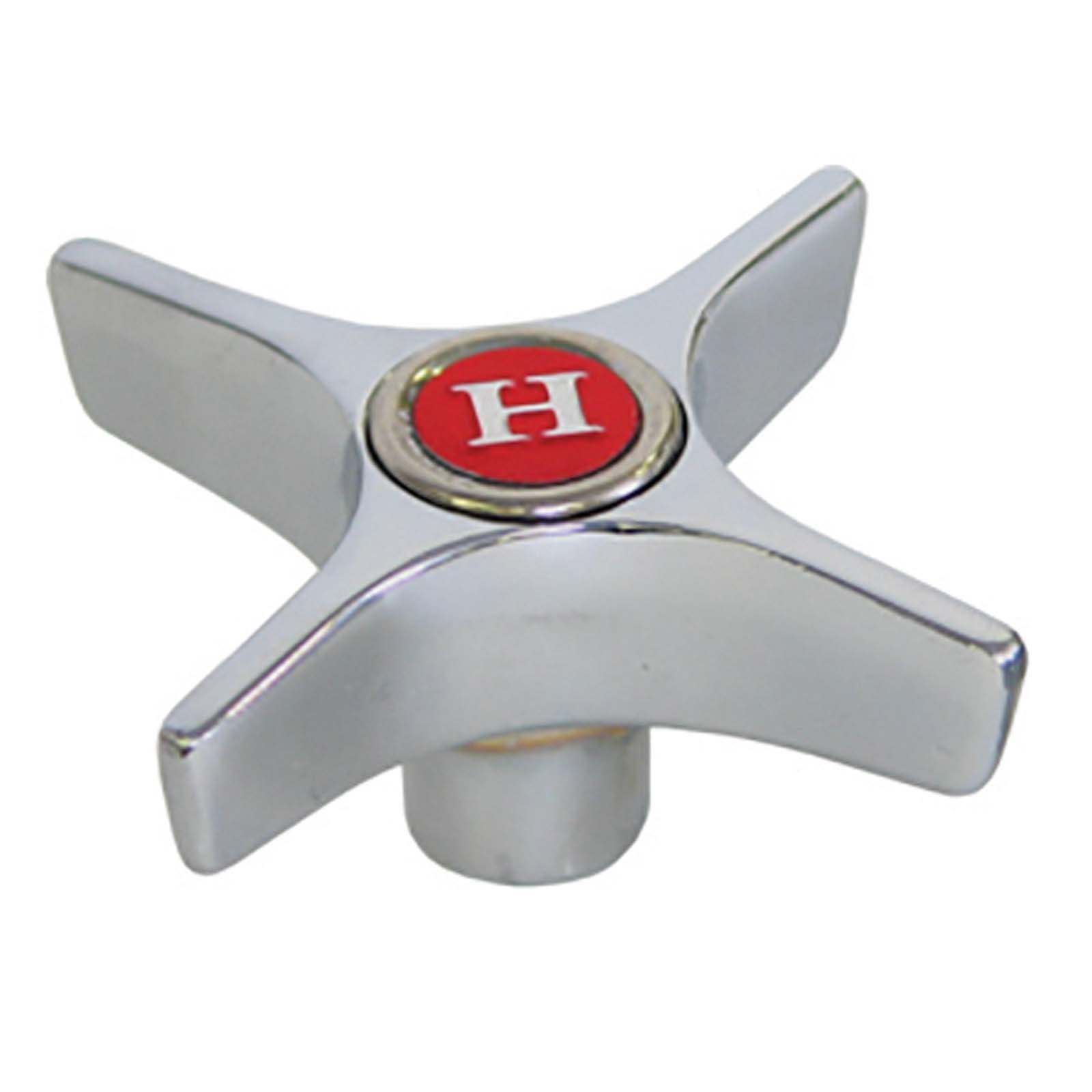 25323 CHROME PLATED 22-POINT BROACH HOT X-ARM HANDLE FOR