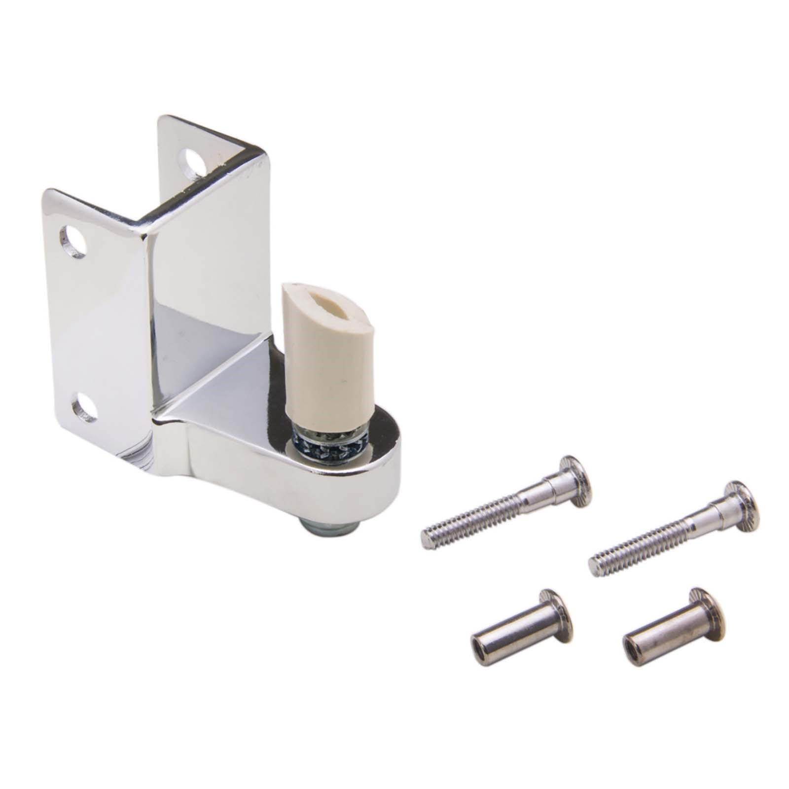 66409 ZAMAC BOTTOM HINGE BRACKET, CHROME PLATED, 1-1/4