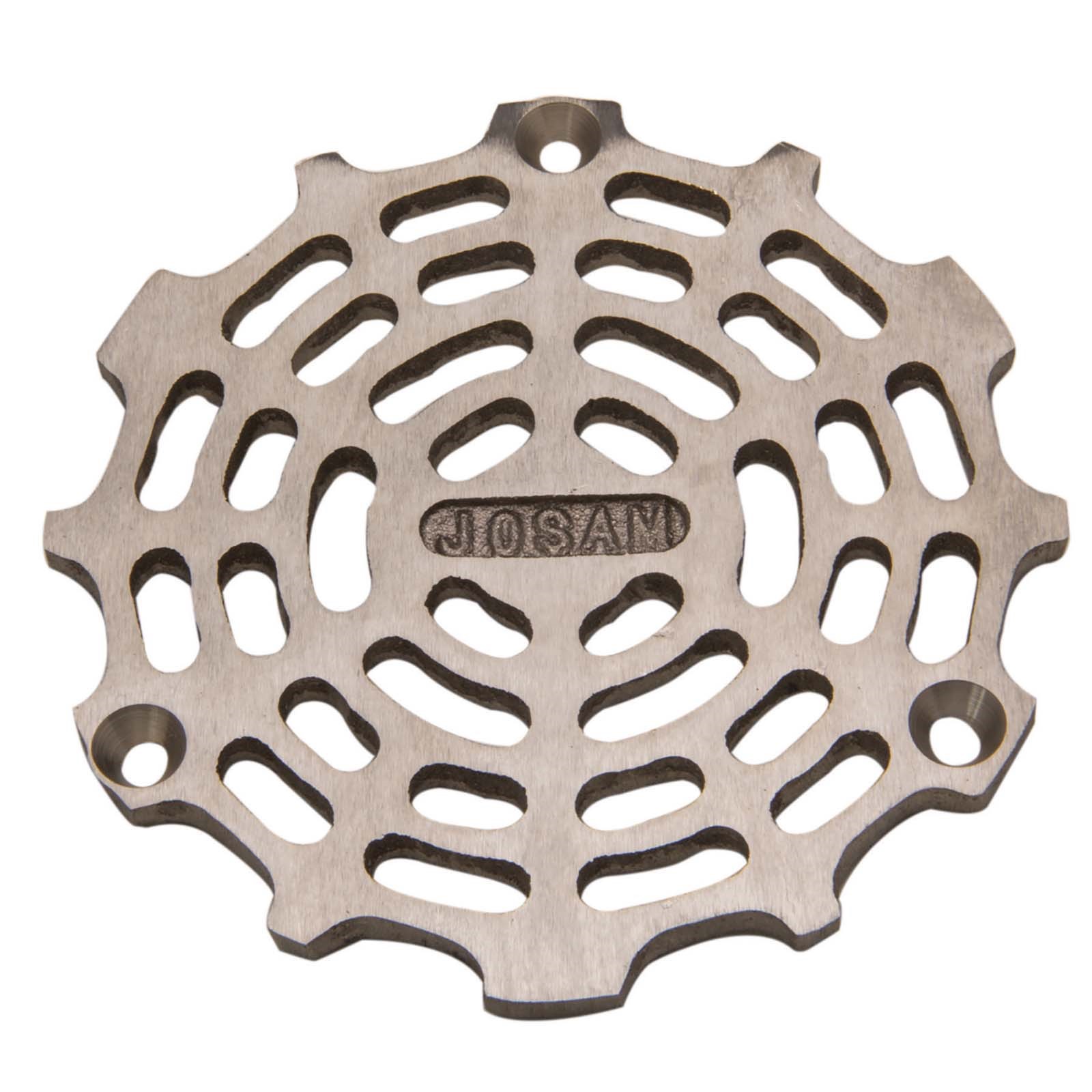 90006 4-5/8 OD ROUND FLOOR DRAIN GRATE SAND CAST NICKEL