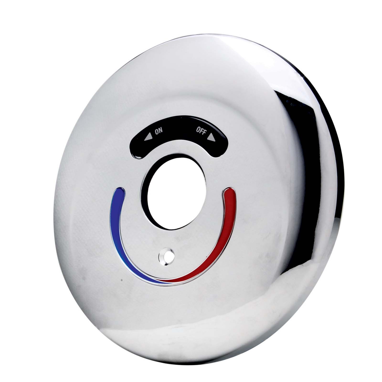 37533 SYMMONS SC-144 METAL/RUBBER ESCUTCHEON, 7-1/2, CHR