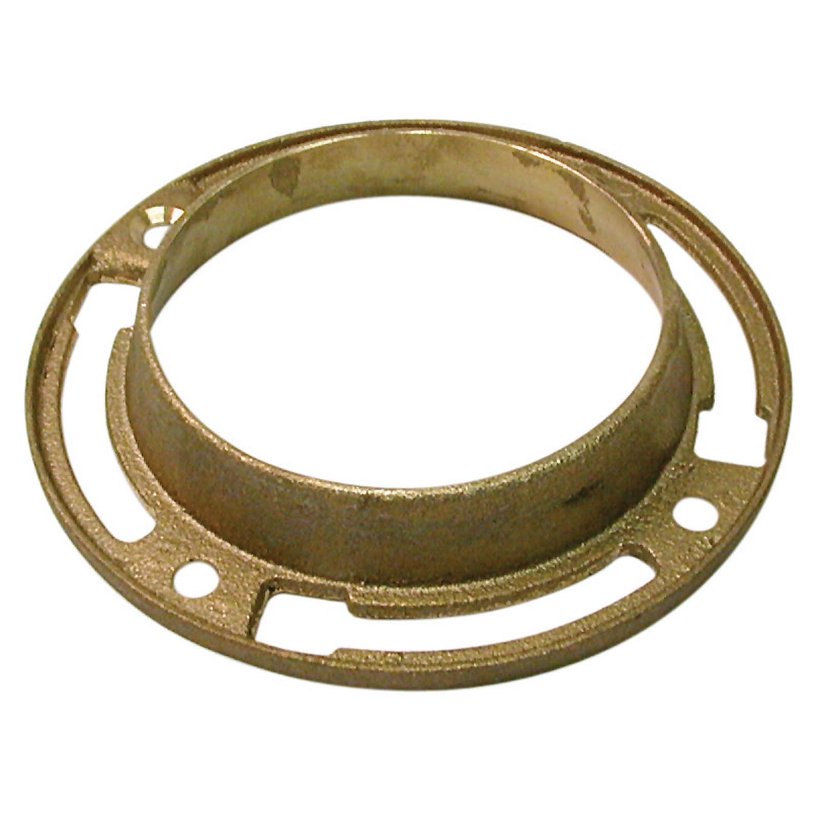 40637 CLOSET FLOOR FLANGE, 4, BRASS