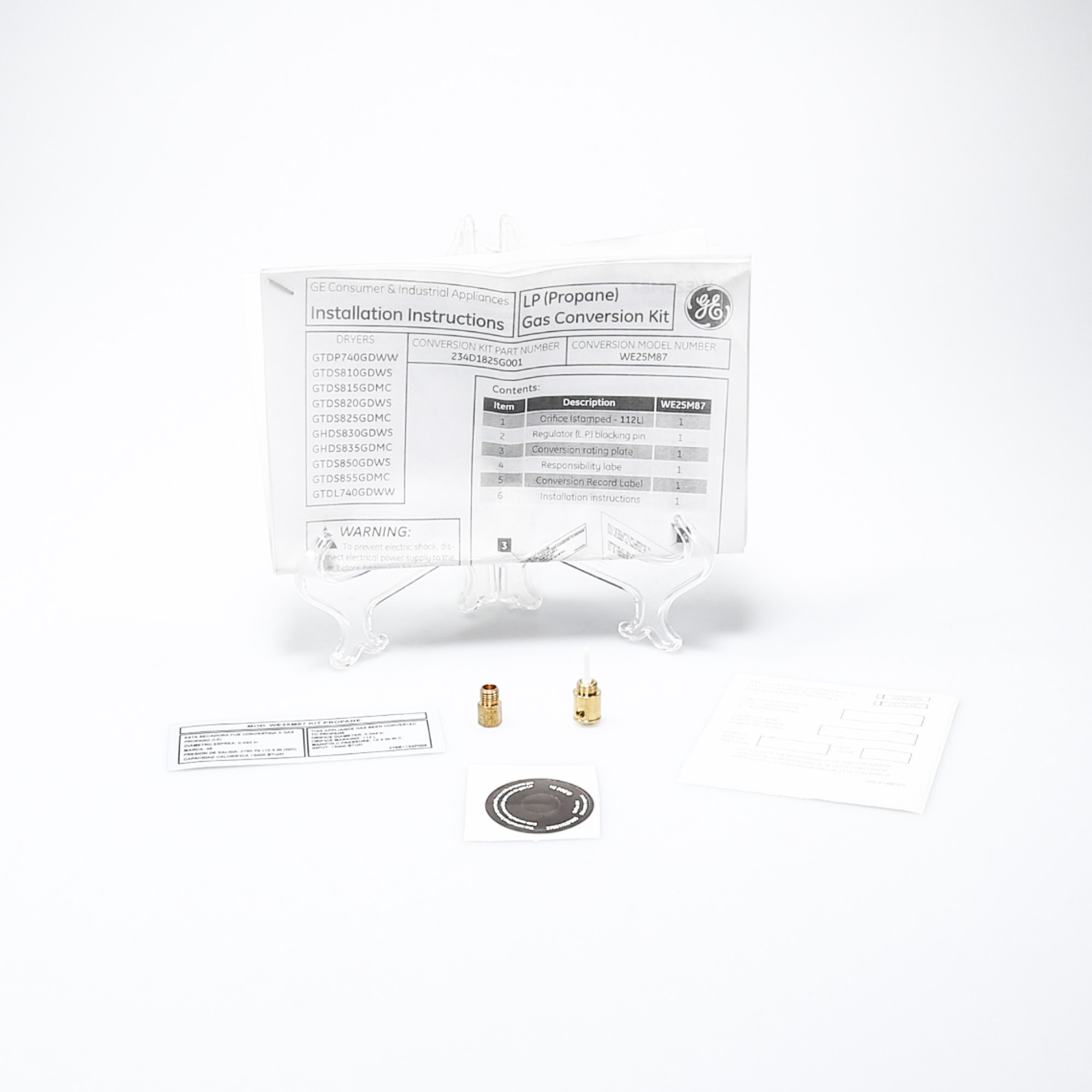 WE25M87 GE Washer LP Conversion Kit