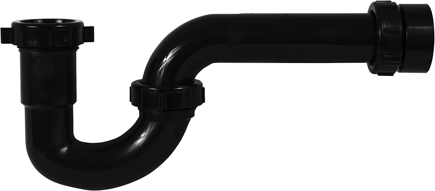 58903 1-1/2 P-TRAP W/THREADED ABS ADAPTER, REV J-BEND