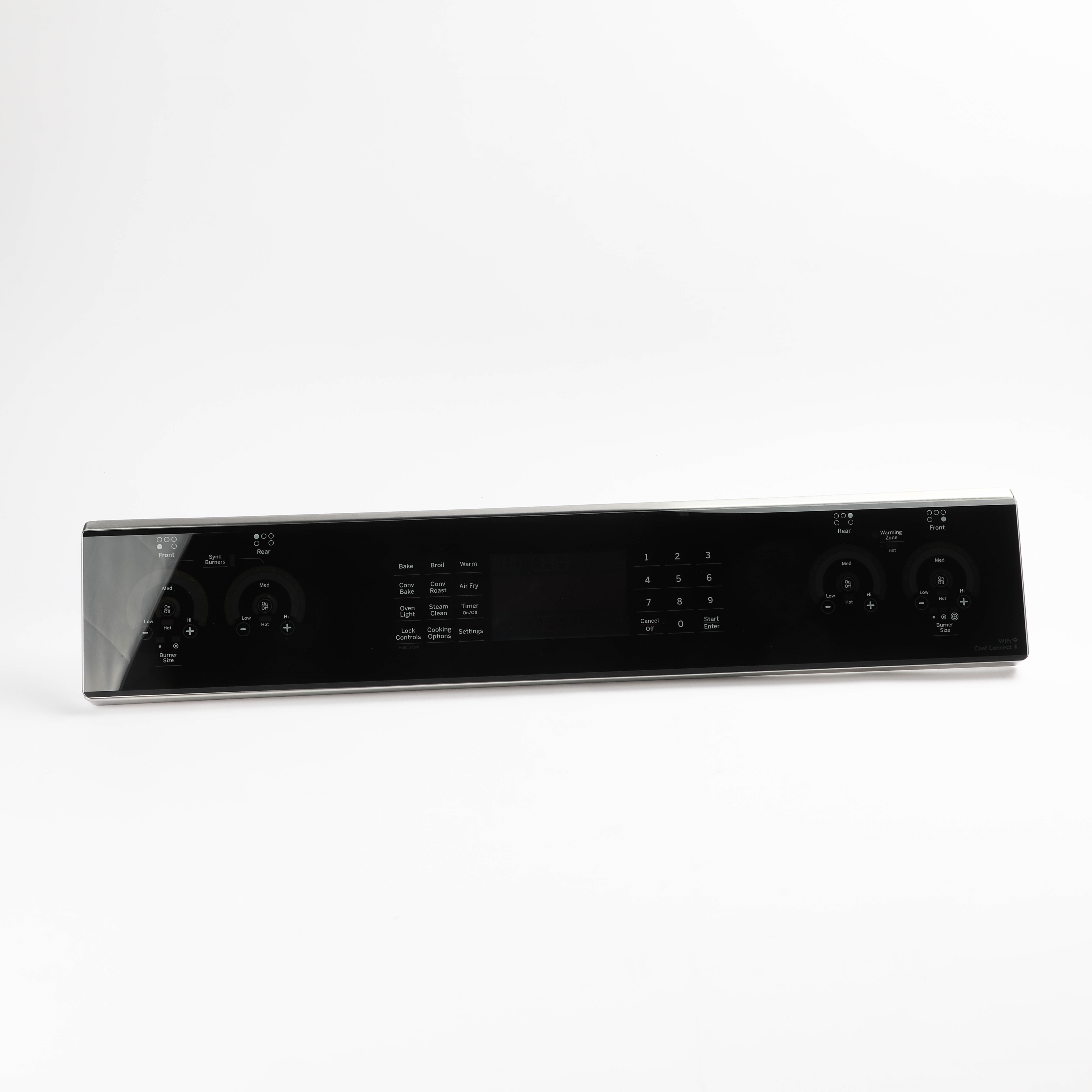 WB27X43578 STAINLESS CONTROL PANEL OVERLAY W/ WIFI