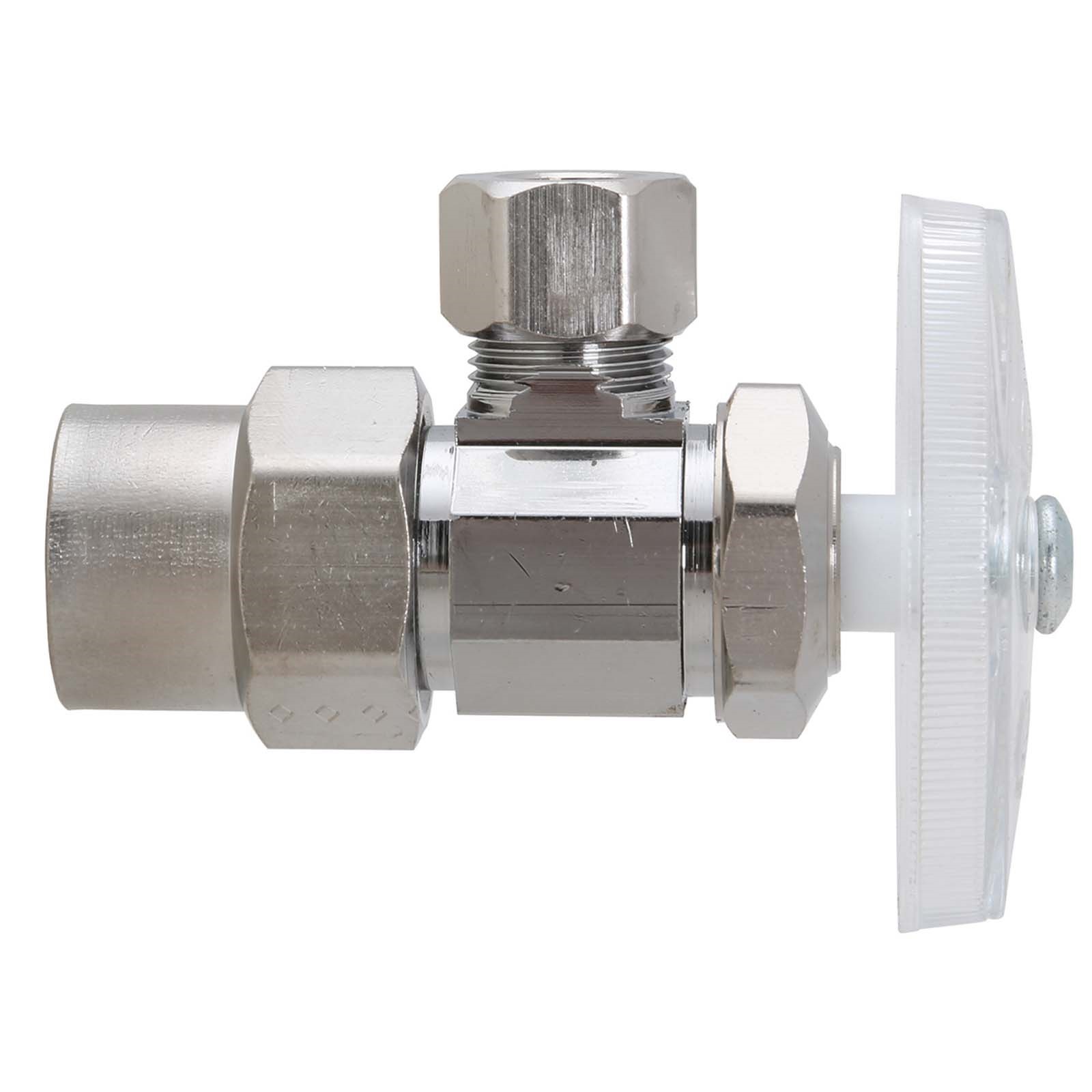52636NL 1/2 CPVC X 3/8 OD COMPRESSION CHROME PLATED BRASS