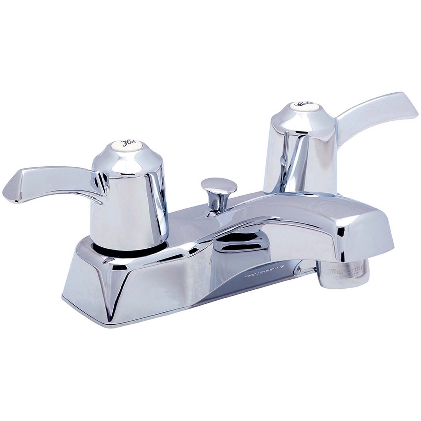 EC01350 ENCORE LEVER HANDLE LAVATORY WITH BRASS POP-UP, CH