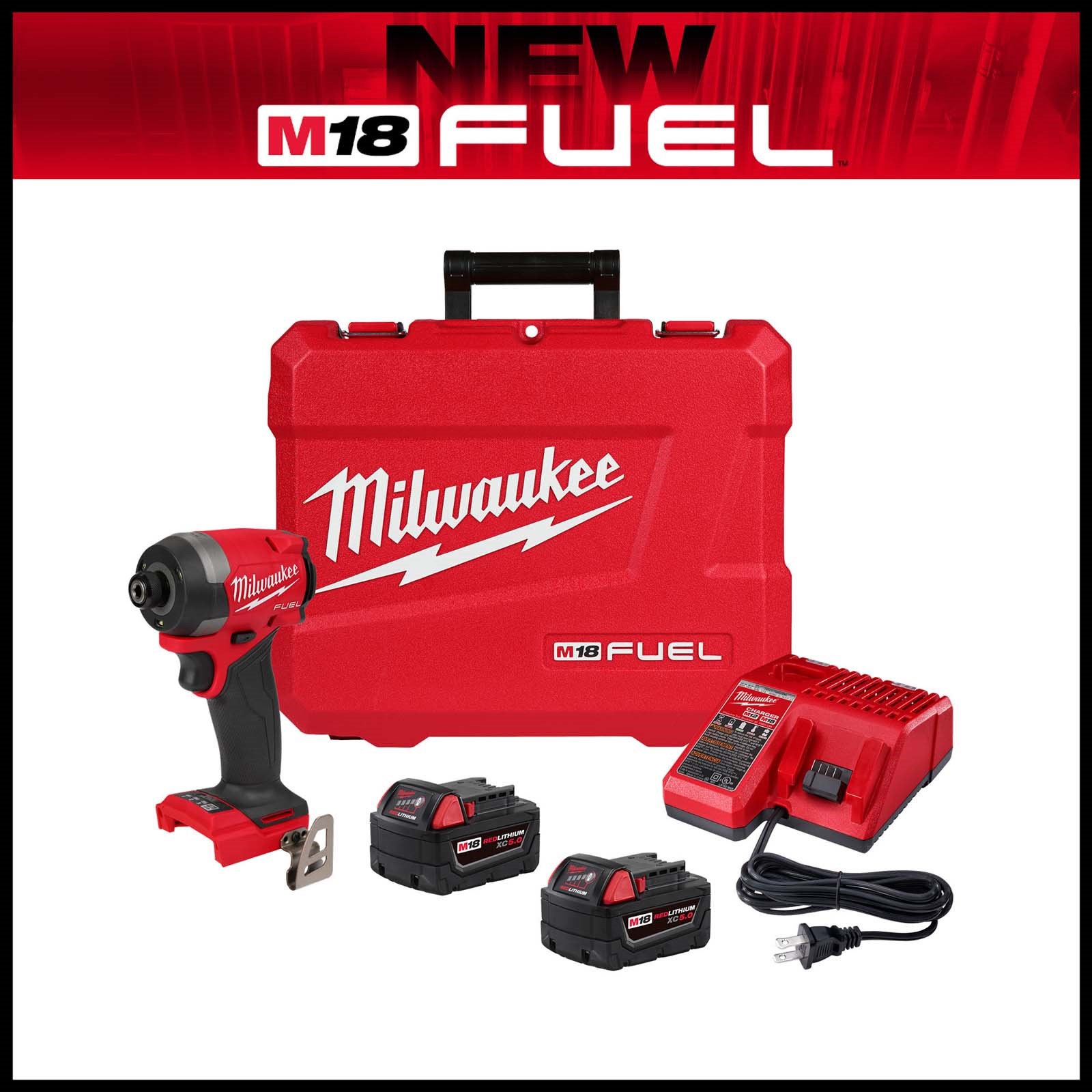87131 MILWAUKEE M18 FUEL 2953-22 HEX IMPACT DRIVER KIT,