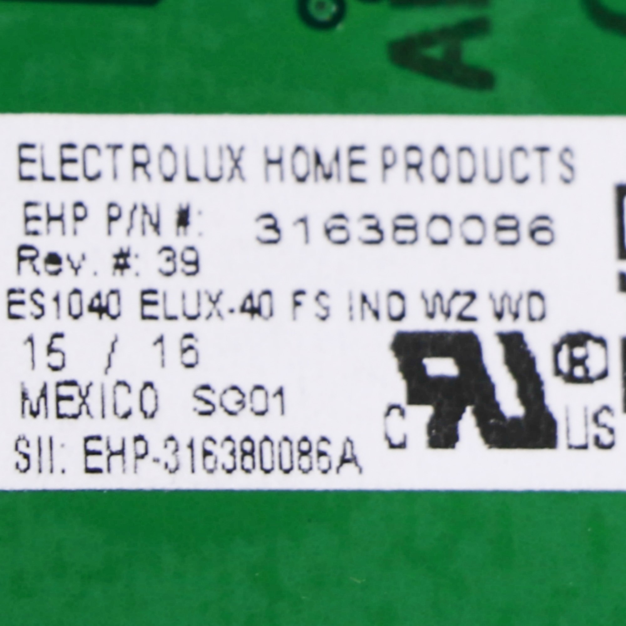 Electrolux 316380086