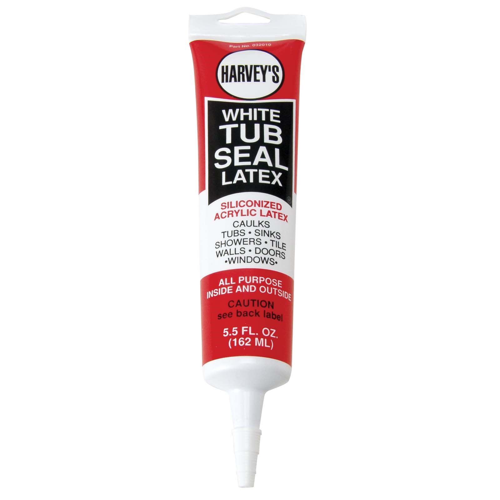 72000W HARVEY 032020 SILICONIZED ACRYLIC CAULK, 5.5 OZ TU