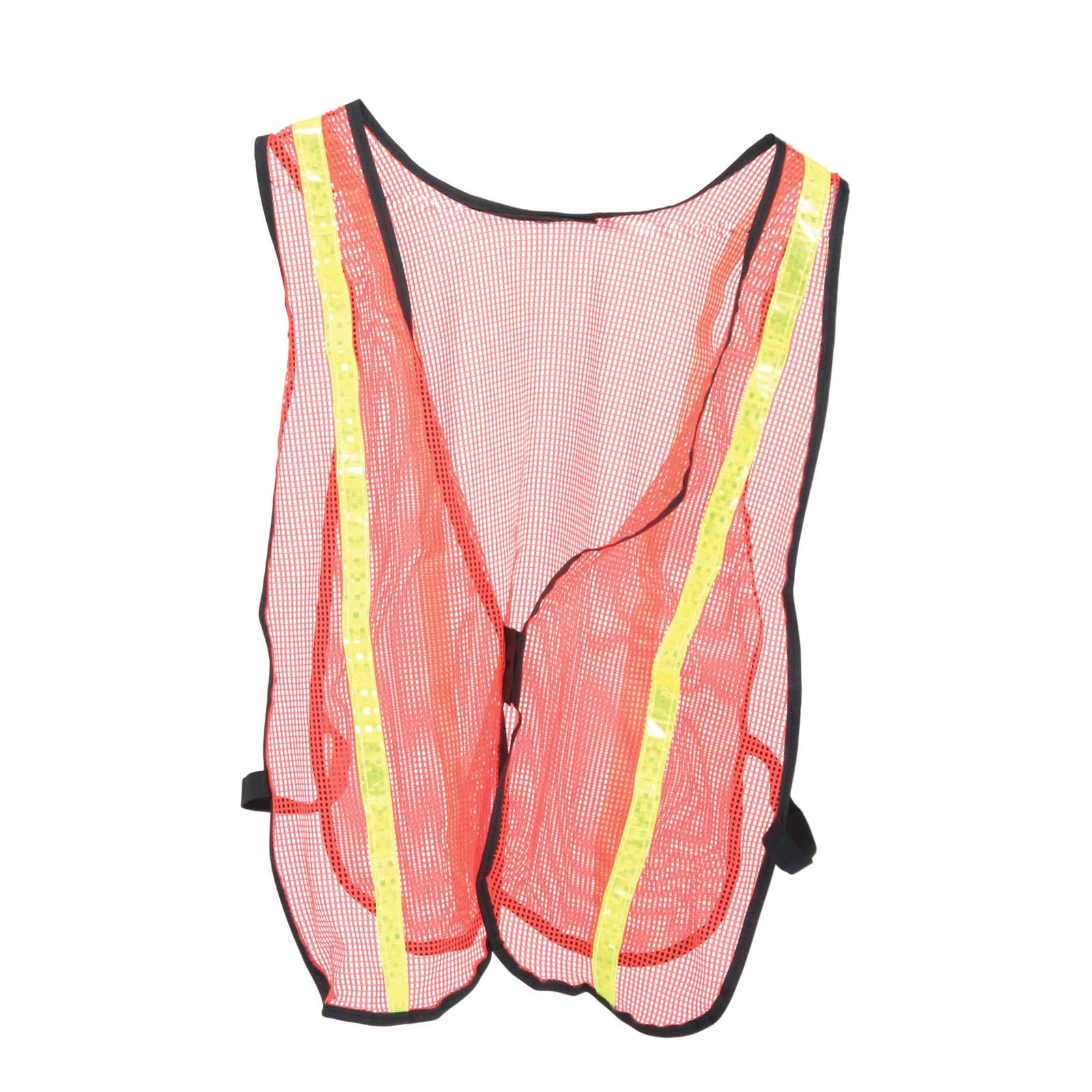 59399 SAFETY VEST, ORANGE WITH NEON YELLOW REFLECTION BA
