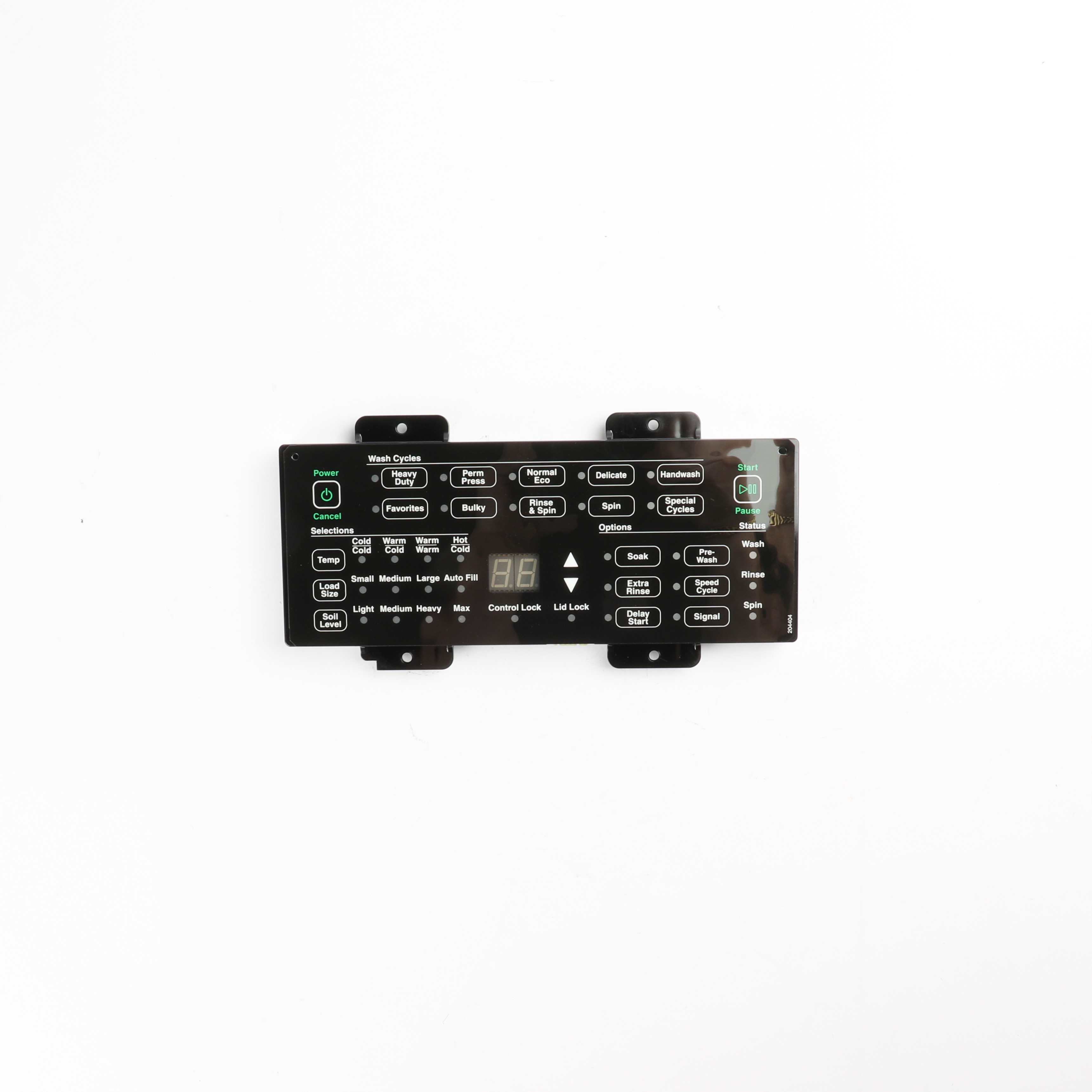 204074P Speed Queen Control & Overlay AssemblyH4 STD BL
