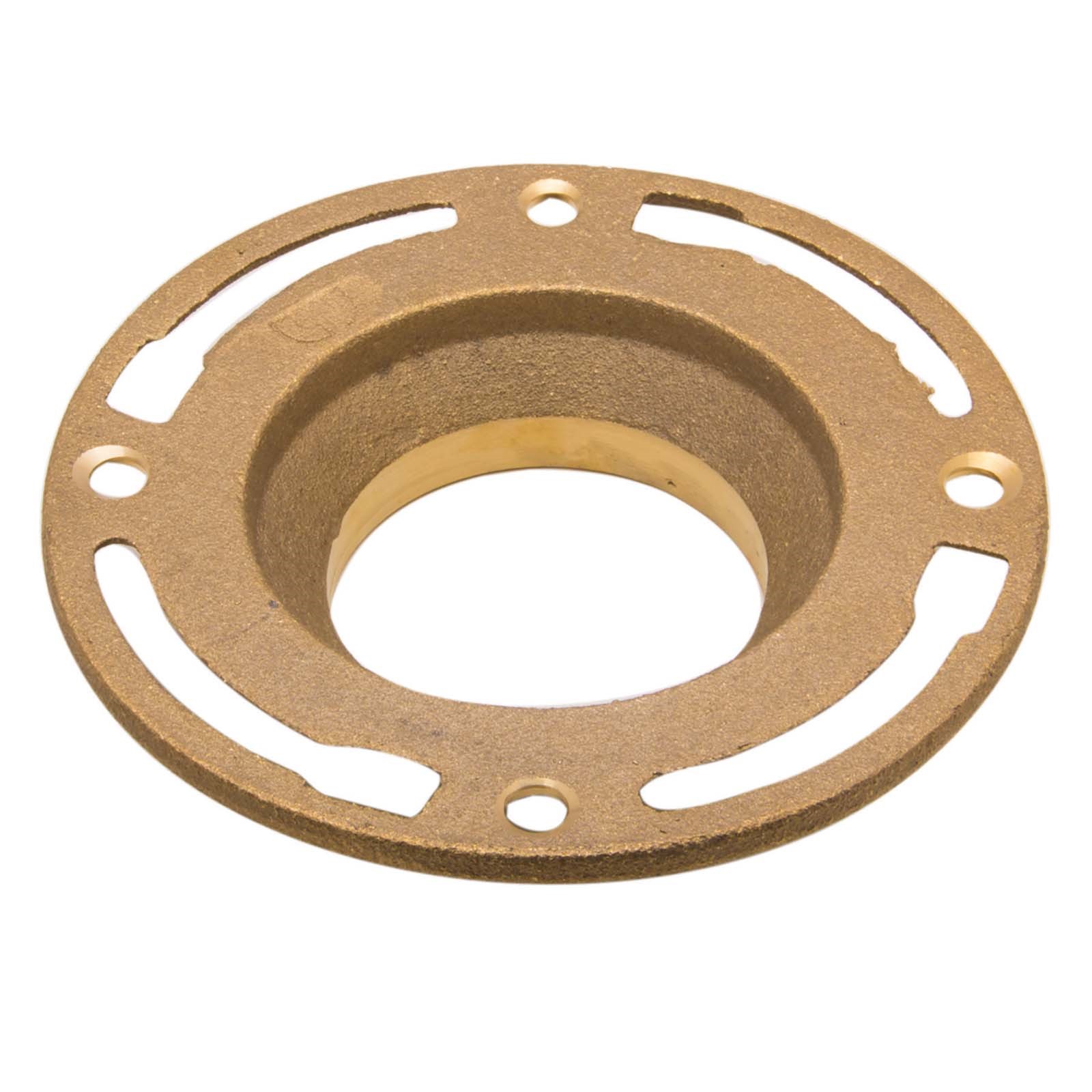 40639 TOILET FLOOR FLANGE, 3 ID X 4 OD, BRASS