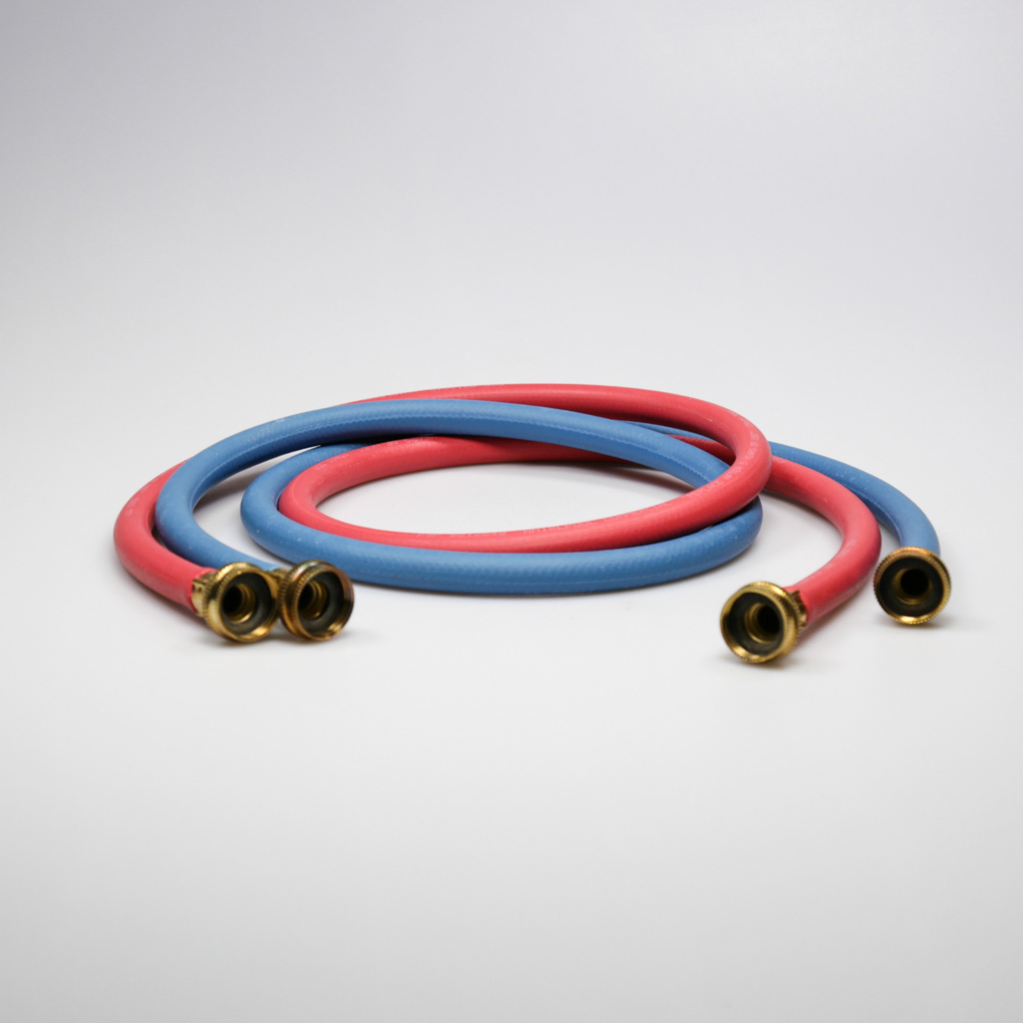 8212545RP Whirlpool 5' Commercial Grade Washer - Red And Blue Washer Fill Hoses, 2 Pack By