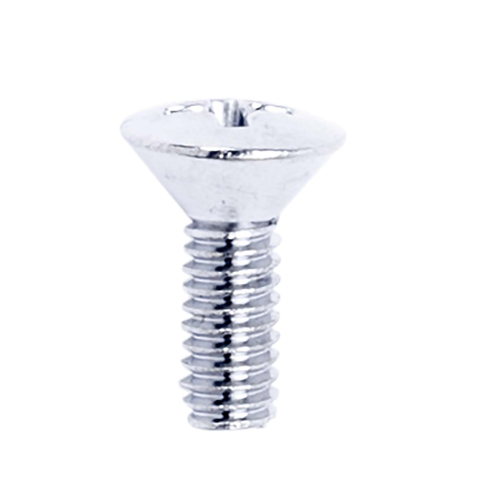 23887 SCREW, CHROME, #8-32 X 1/2, OVAL HEAD