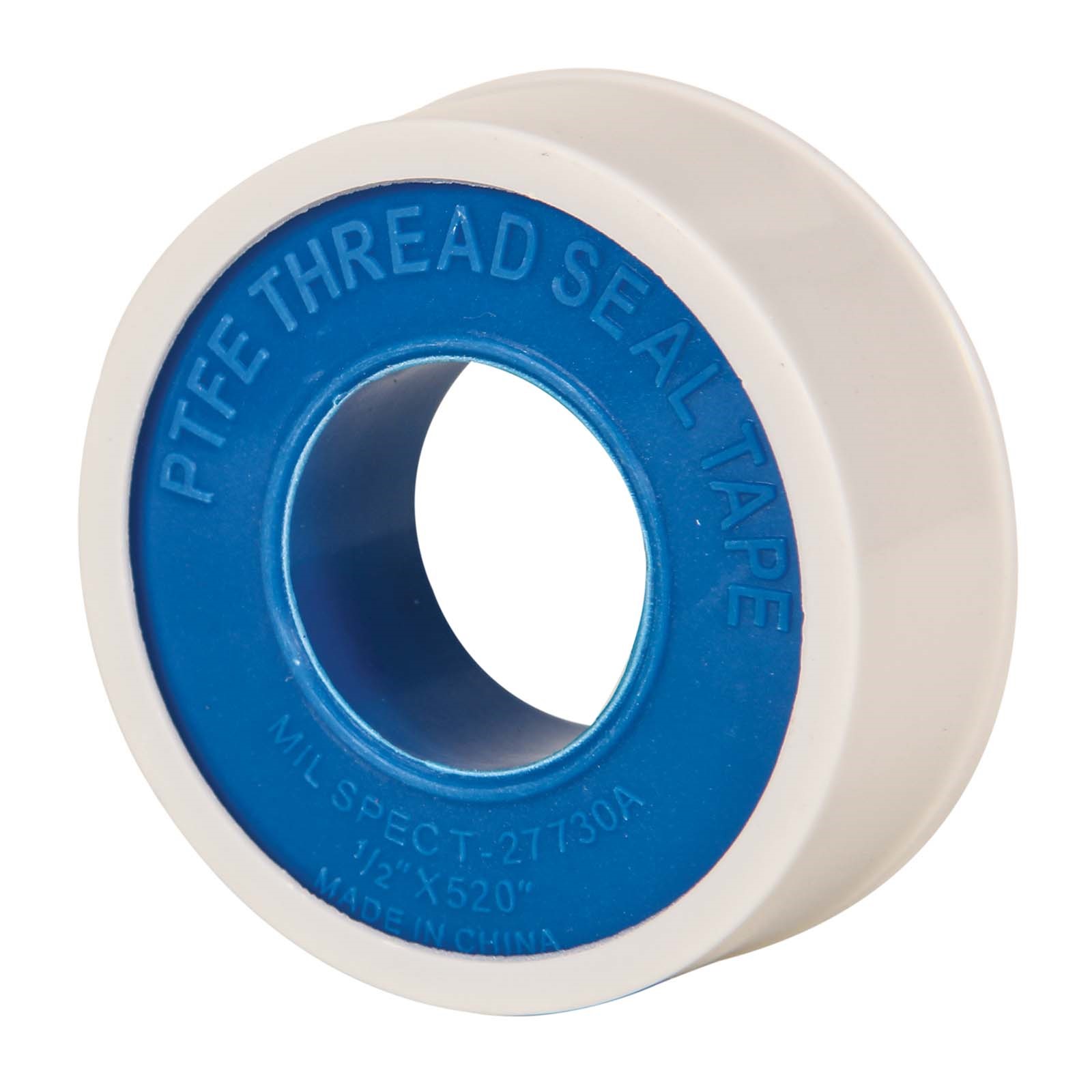 36387 TEFLON THREAD SEAL TAPE (IMPORT), 1/2 X 520, WHITE