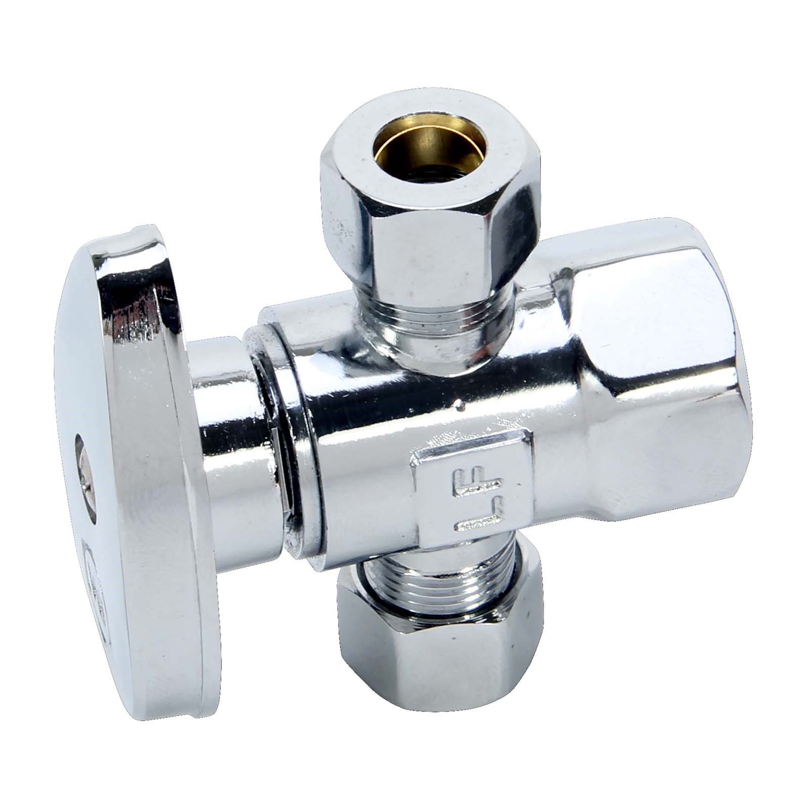 83466 1/4 TRN CRM DISC D-OUTLET STOP 1/2FIP X 3/8COM X 3