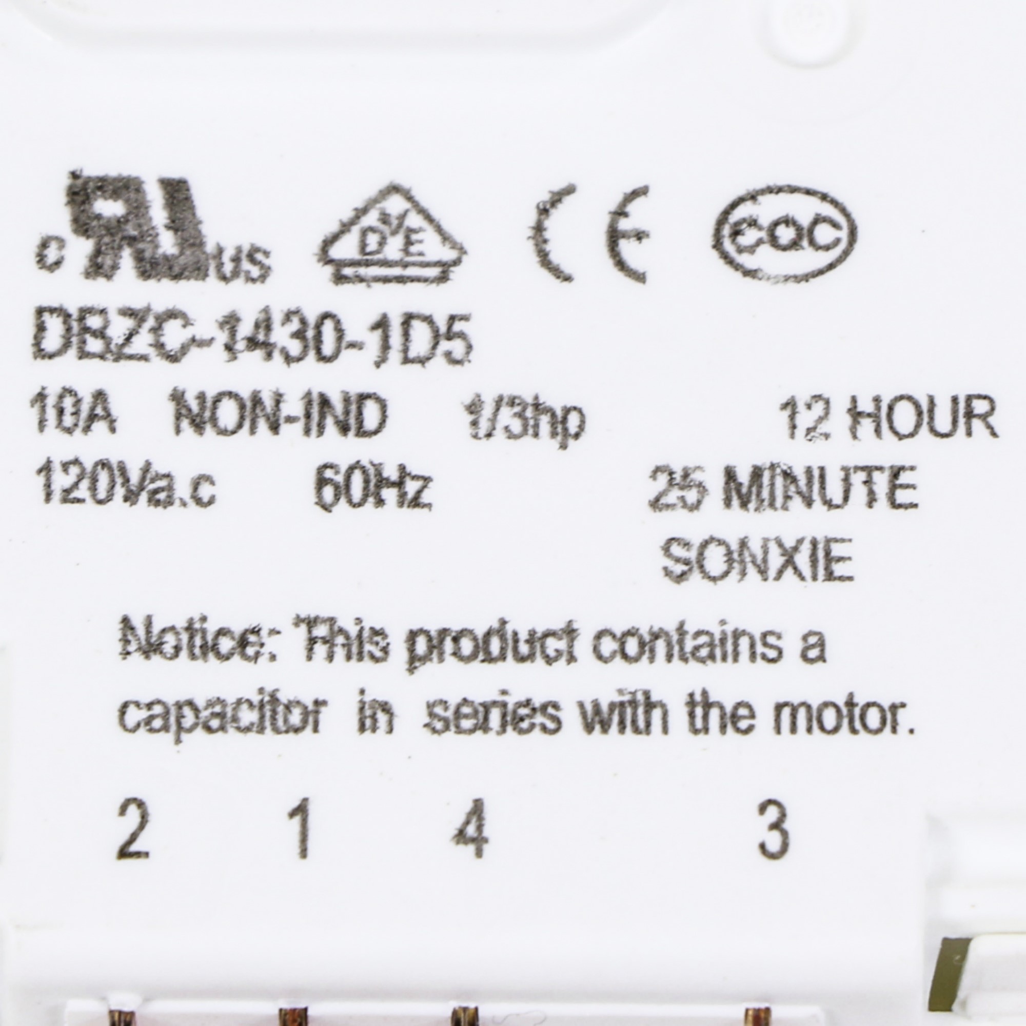 241705102 Frigidaire Refrigerator Defrost Timer