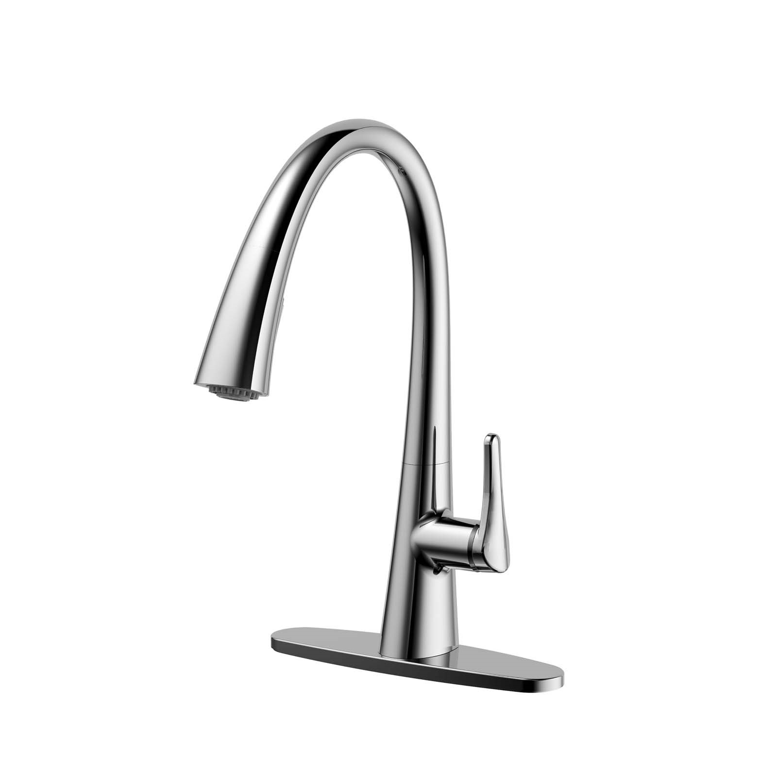 81610 ARCHITEC PULL DOWN LEVER KITCHEN FAUCET IN CHROME