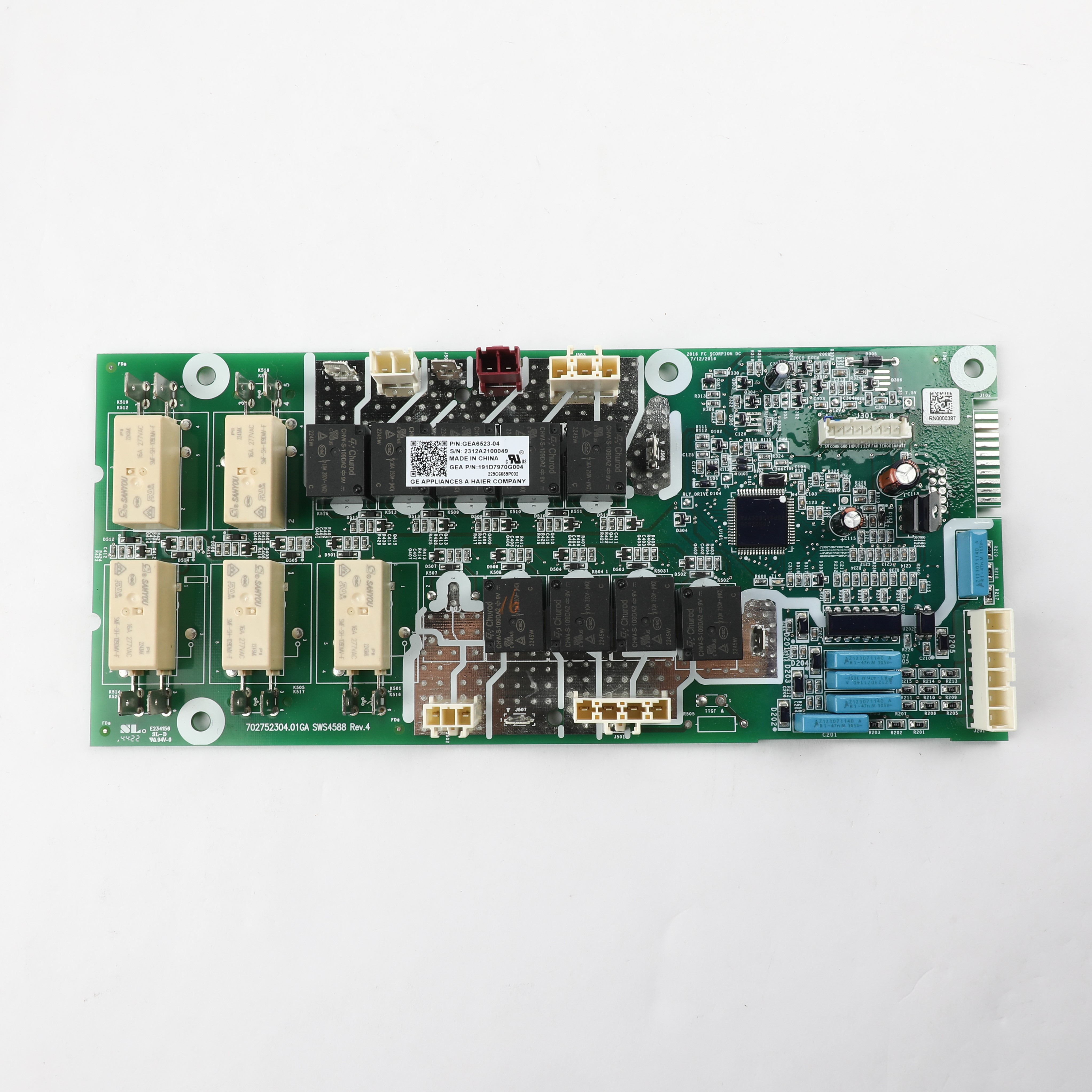 WB27X44566 BOARD RELAY MACHINE CTRL