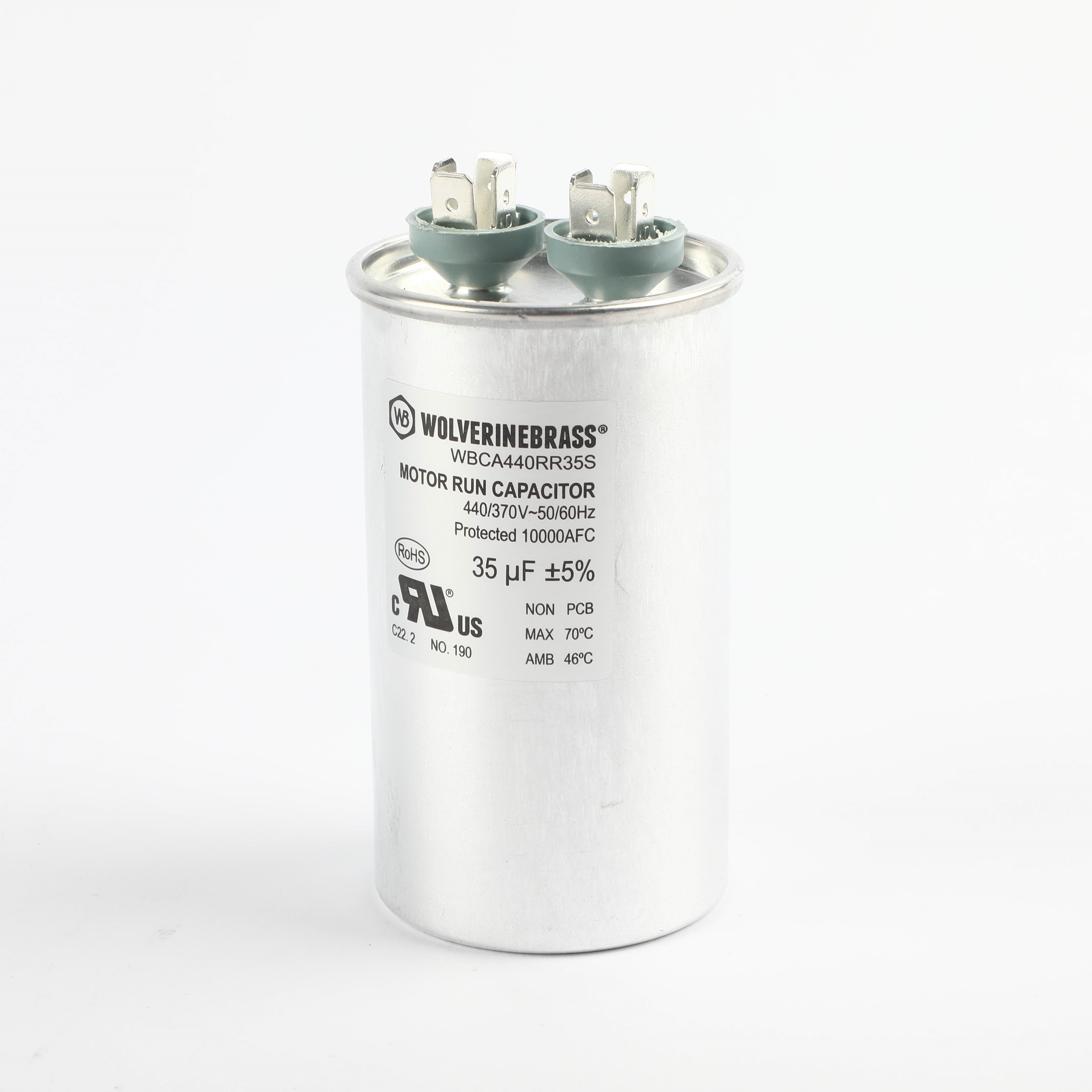 WBCA440RR35S CAPACITOR, ROUND, 35 MFD, 440/370 VAC