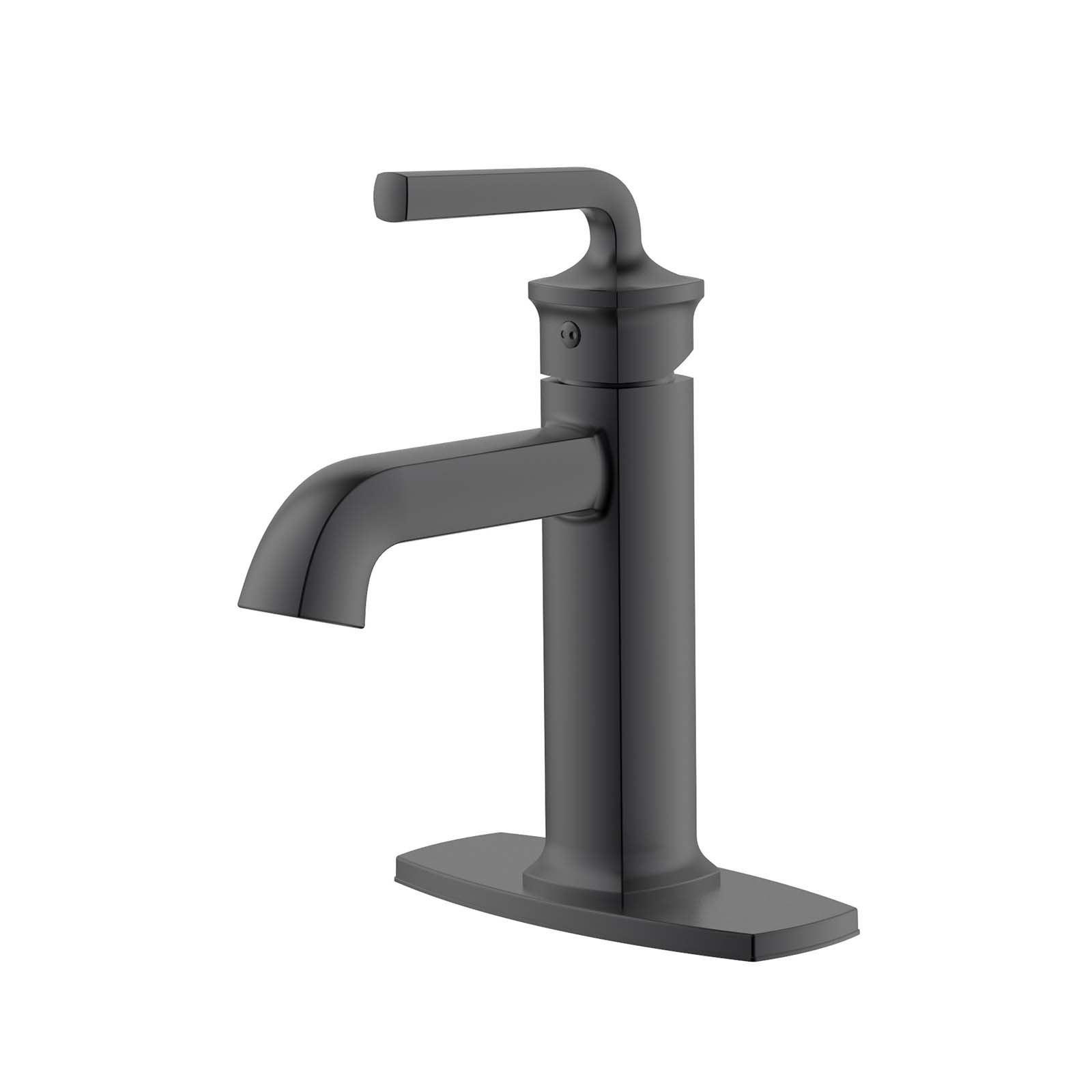 81578 ARCHITEC SINGLE HANDLE LAVATORY FAUCET, MATTE BLAC