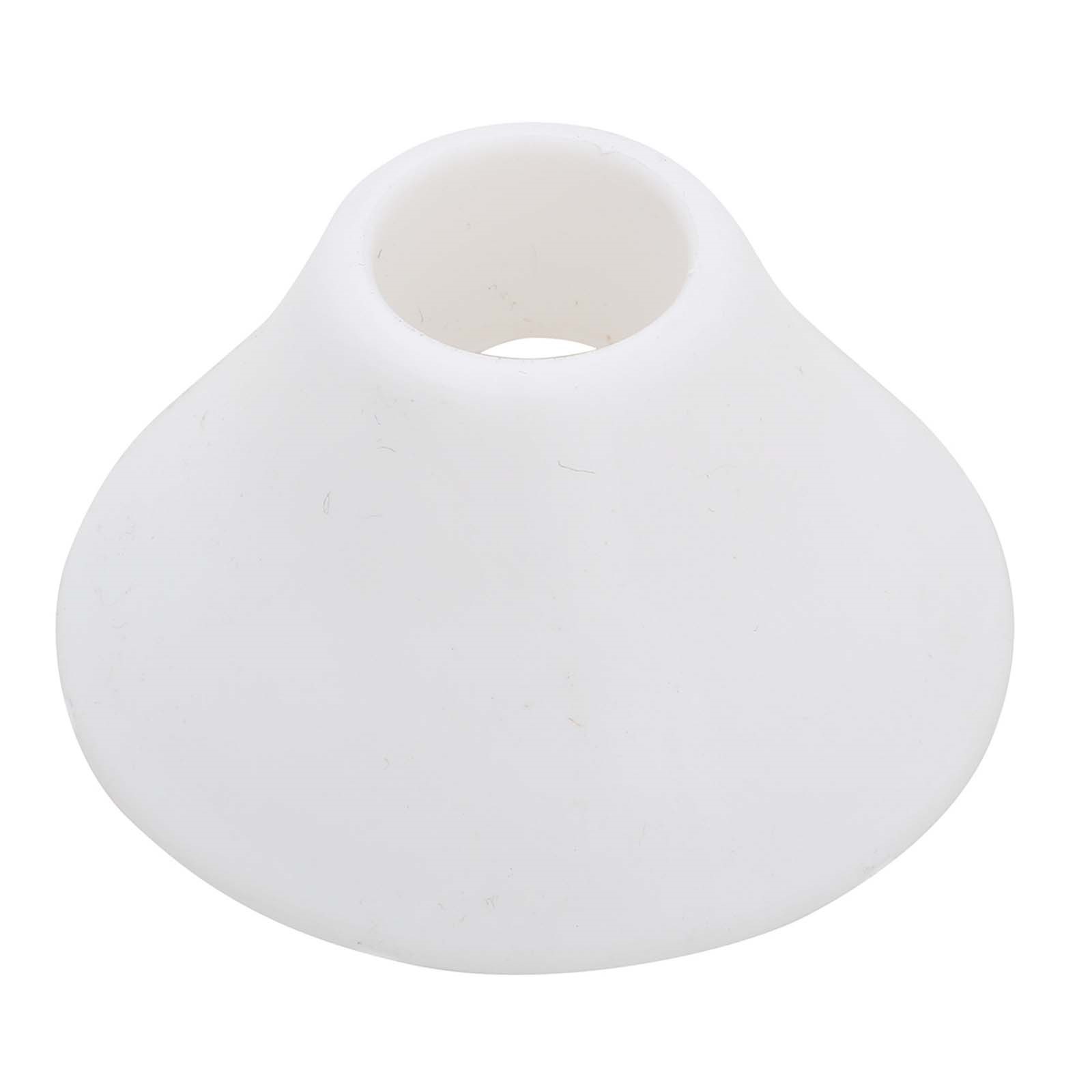 52328W 1/2 HOLE ID X 2.3 OD WHITE PLASTIC DEEP BELL ESCUT