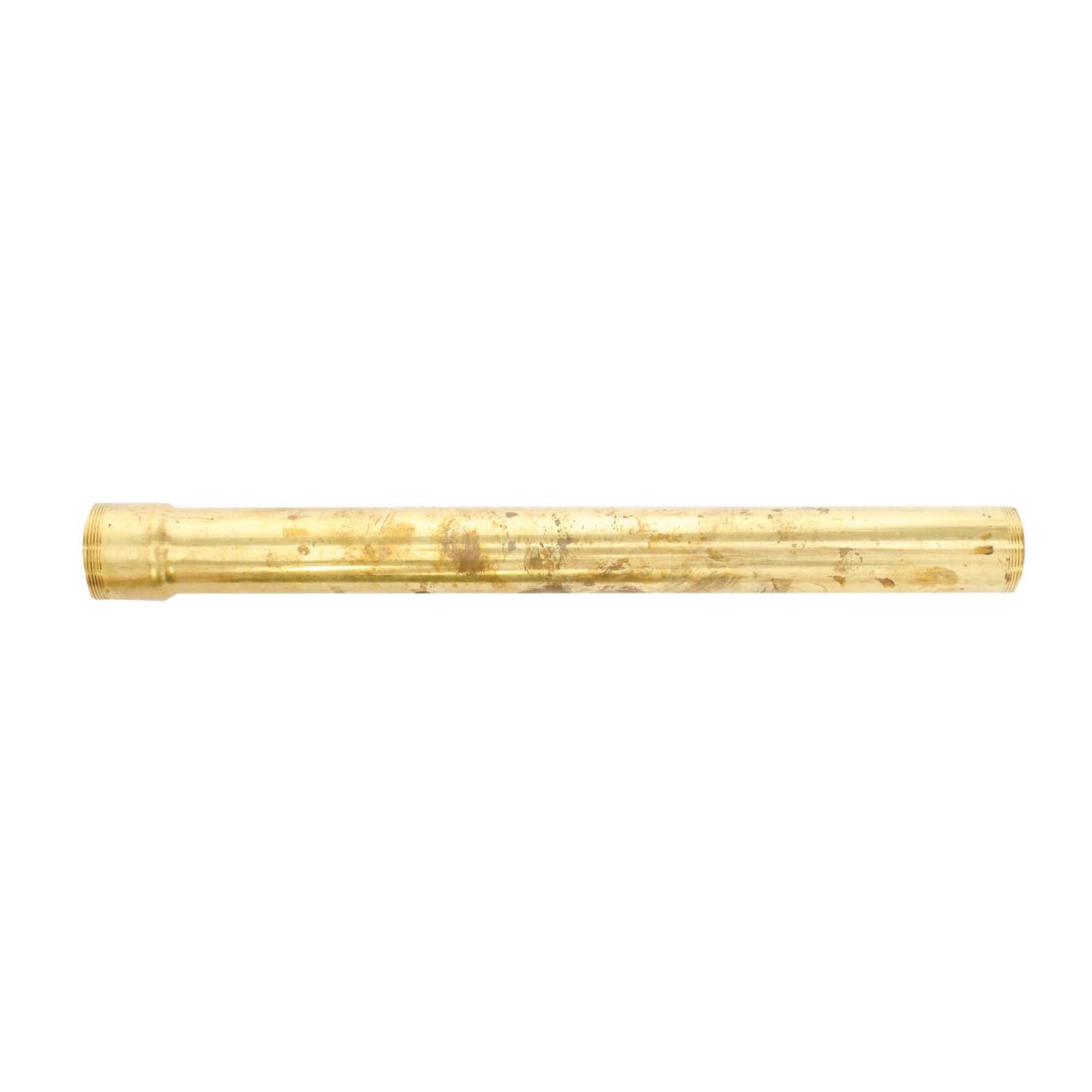 97565 SOLID BRASS OVERFLOW TUBE, 17G (RETAIL)
