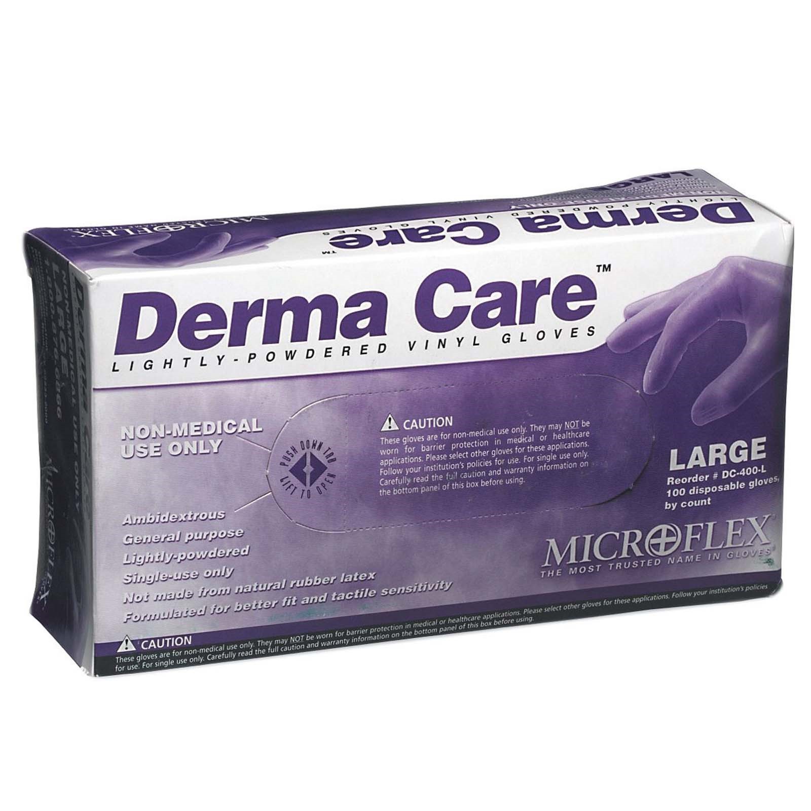 51153 100% SYNTHETIC VINYL NON-STERILE GLOVES, CLEAR, LA