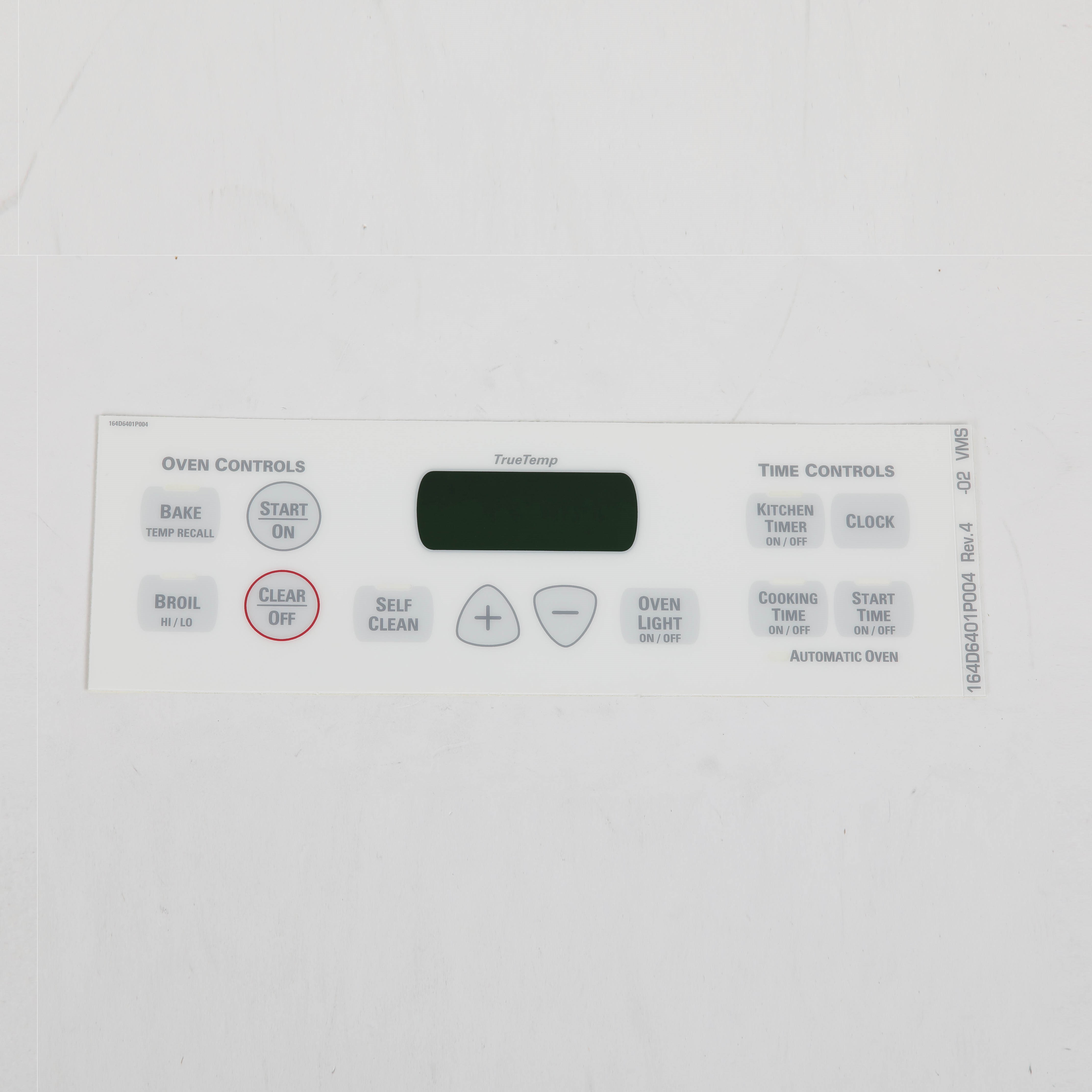 WB27T10677 FACEPLATE GRAPHICS