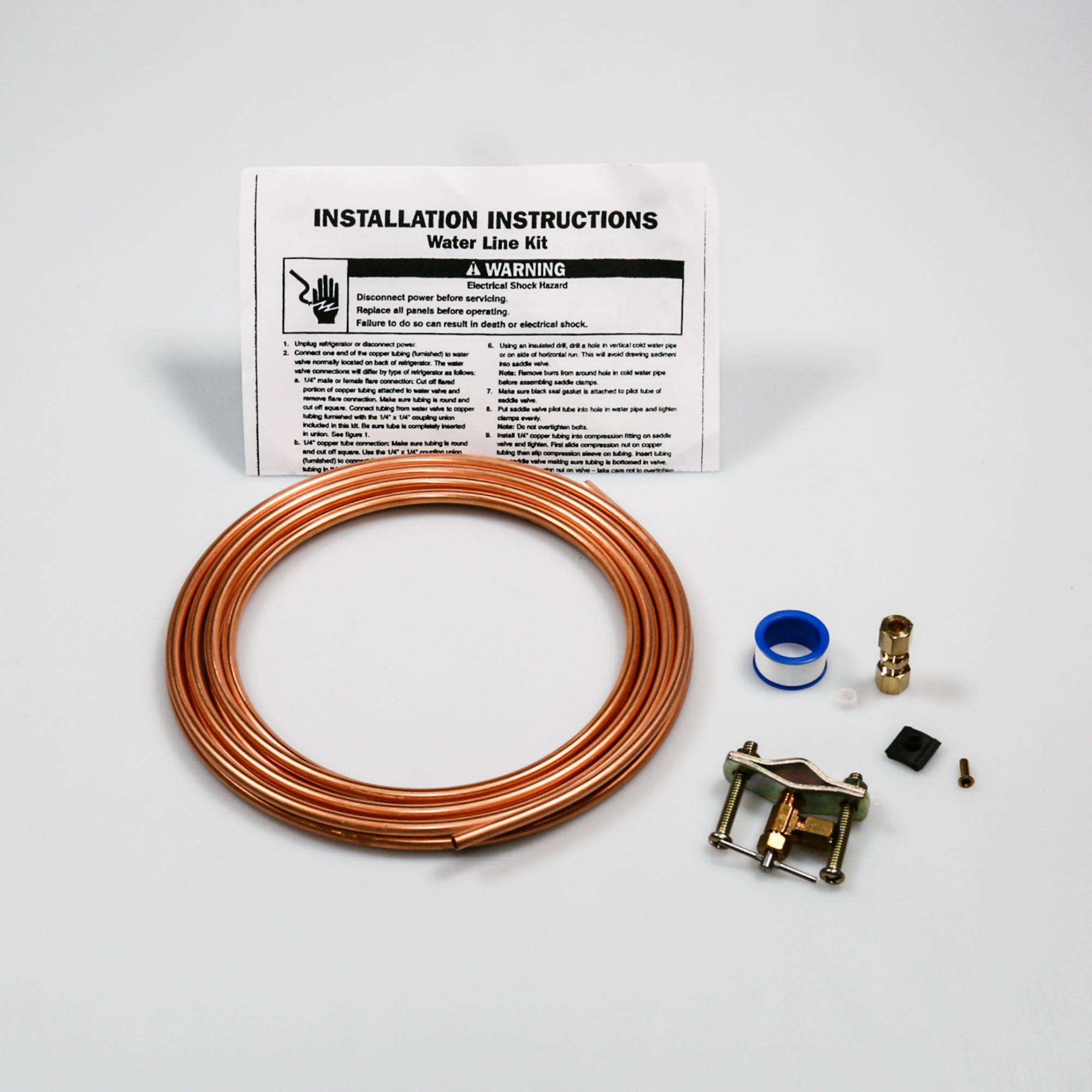 8003RP Whirlpool Refrigerator 25' 1/4" Copper Water Supply Line Kit By