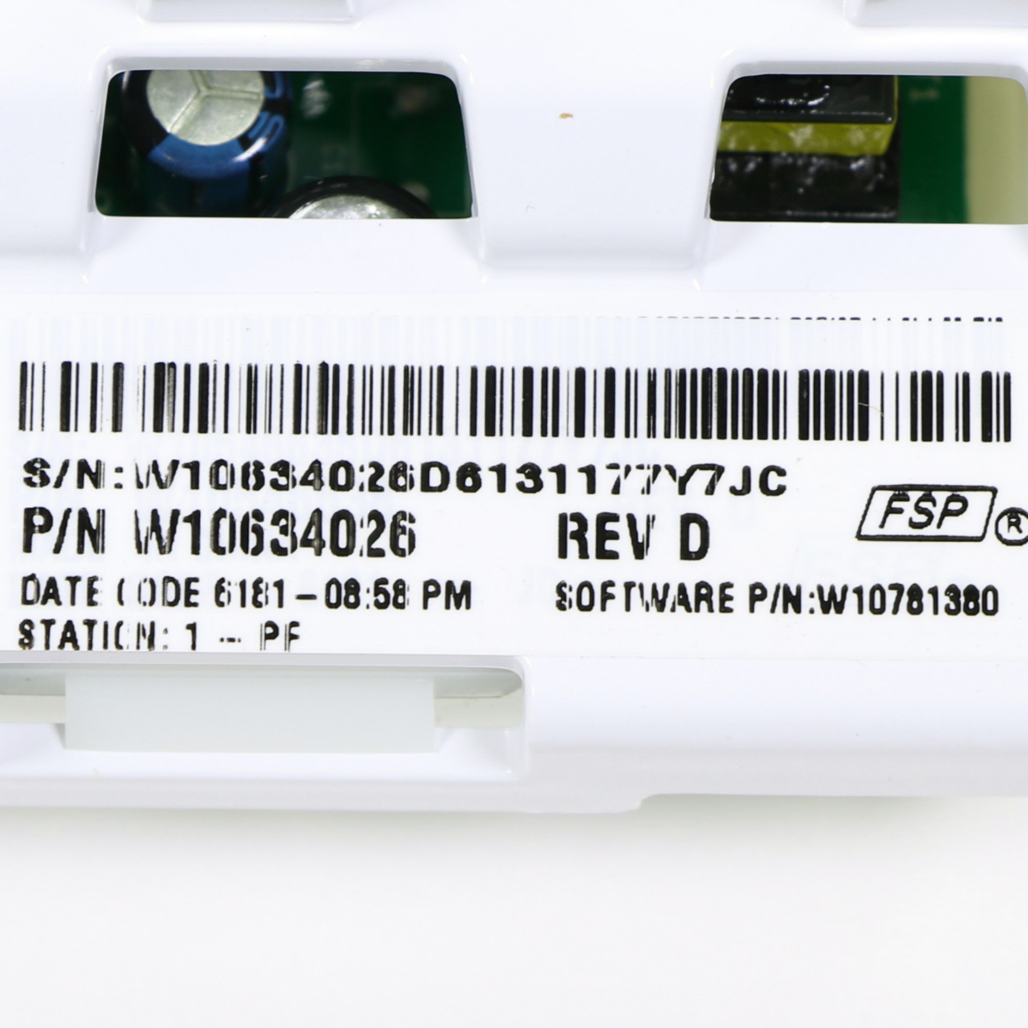 W10634026 Whirlpool Washing Machine Control Board