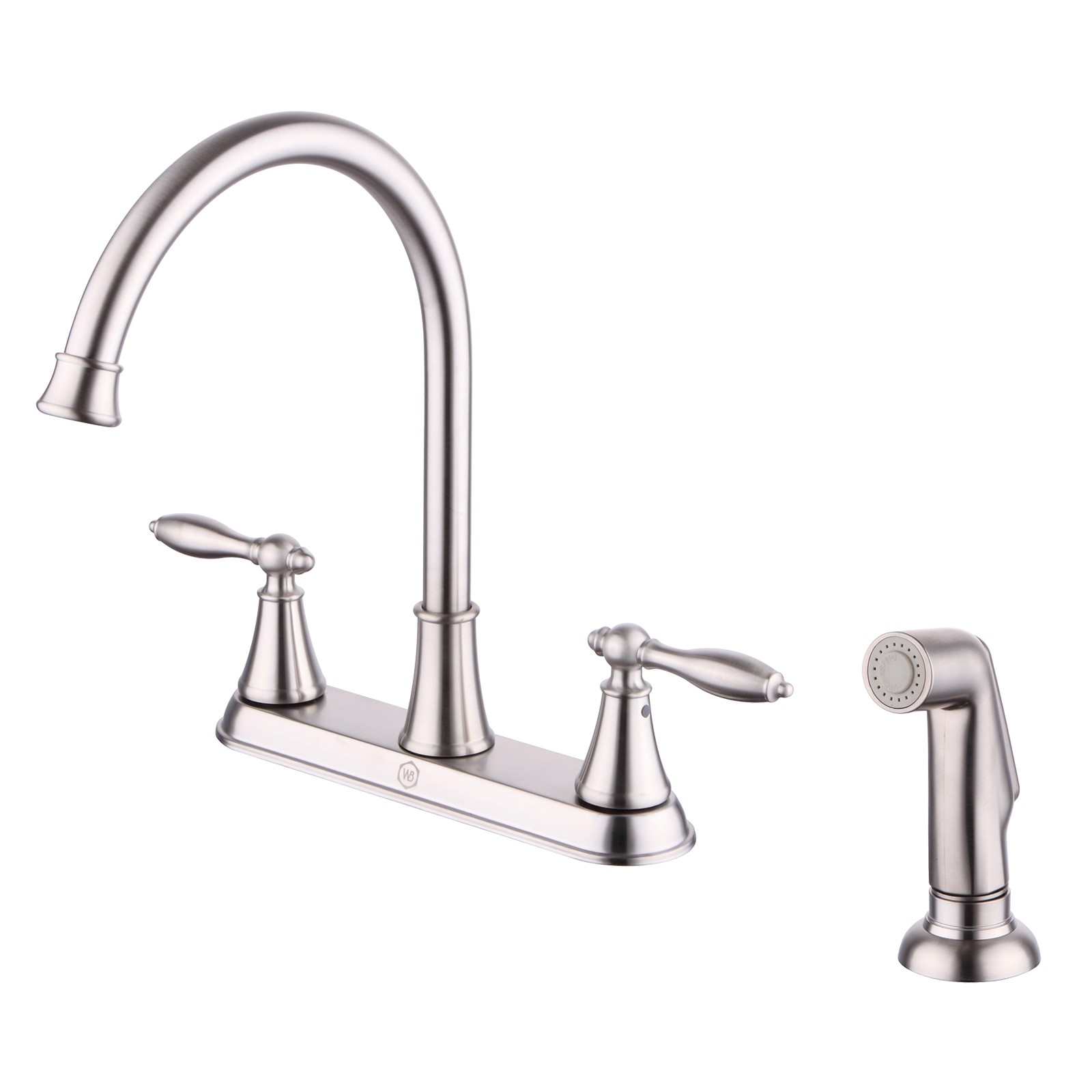 81506 TIMELESS TWO HANDLE KITCHEN FAUCET, SIDE SPRAY, BR