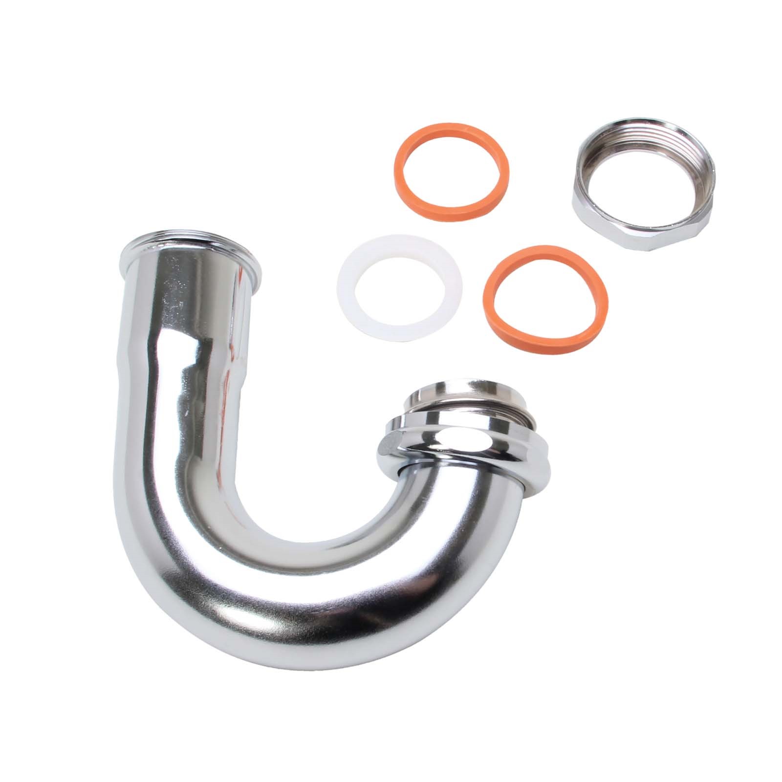 50825 1-1/2 17 GAUGE SLIP JOINT J-BEND WITH ROD BRASS NU