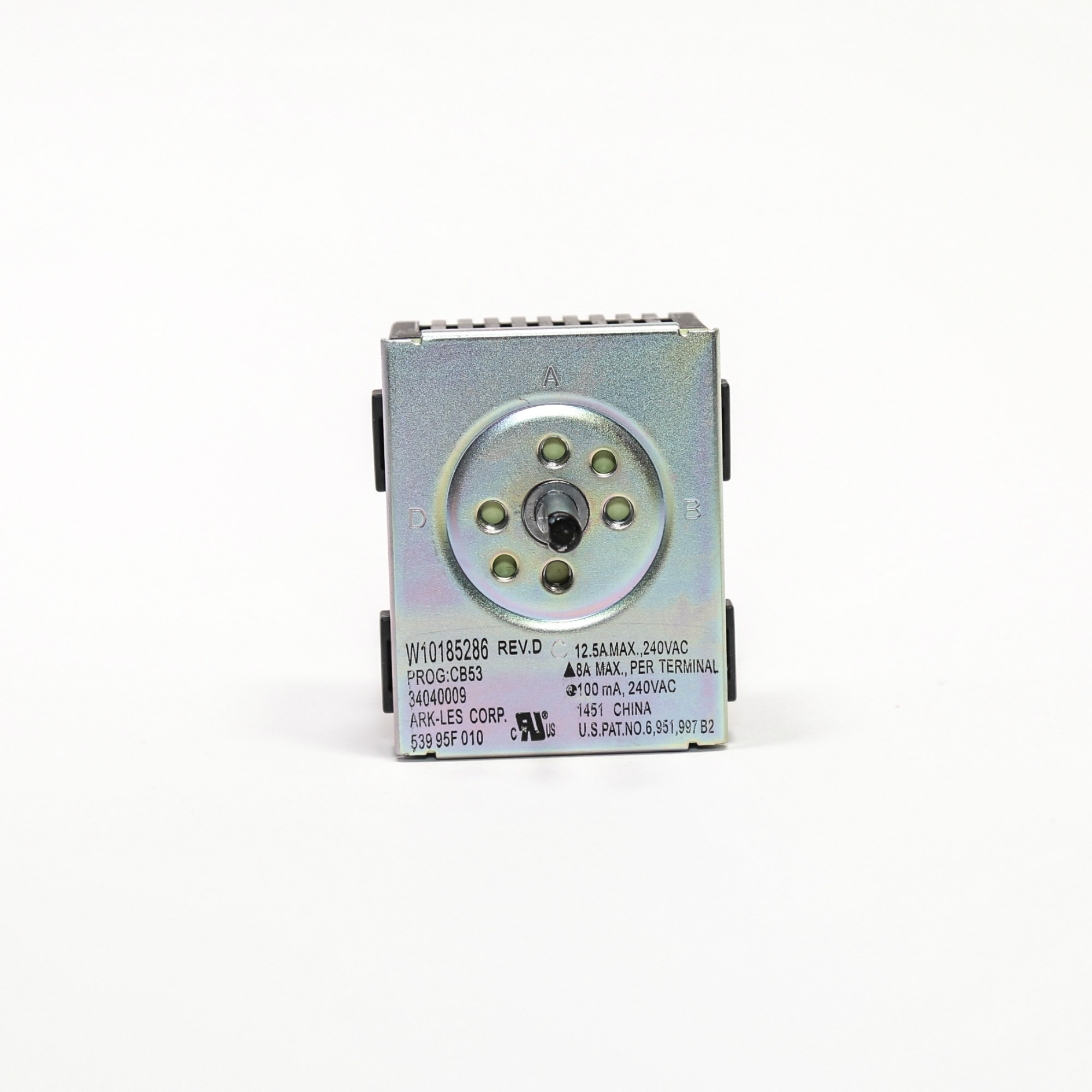WPW10185286 Whirlpool Infinite Switch