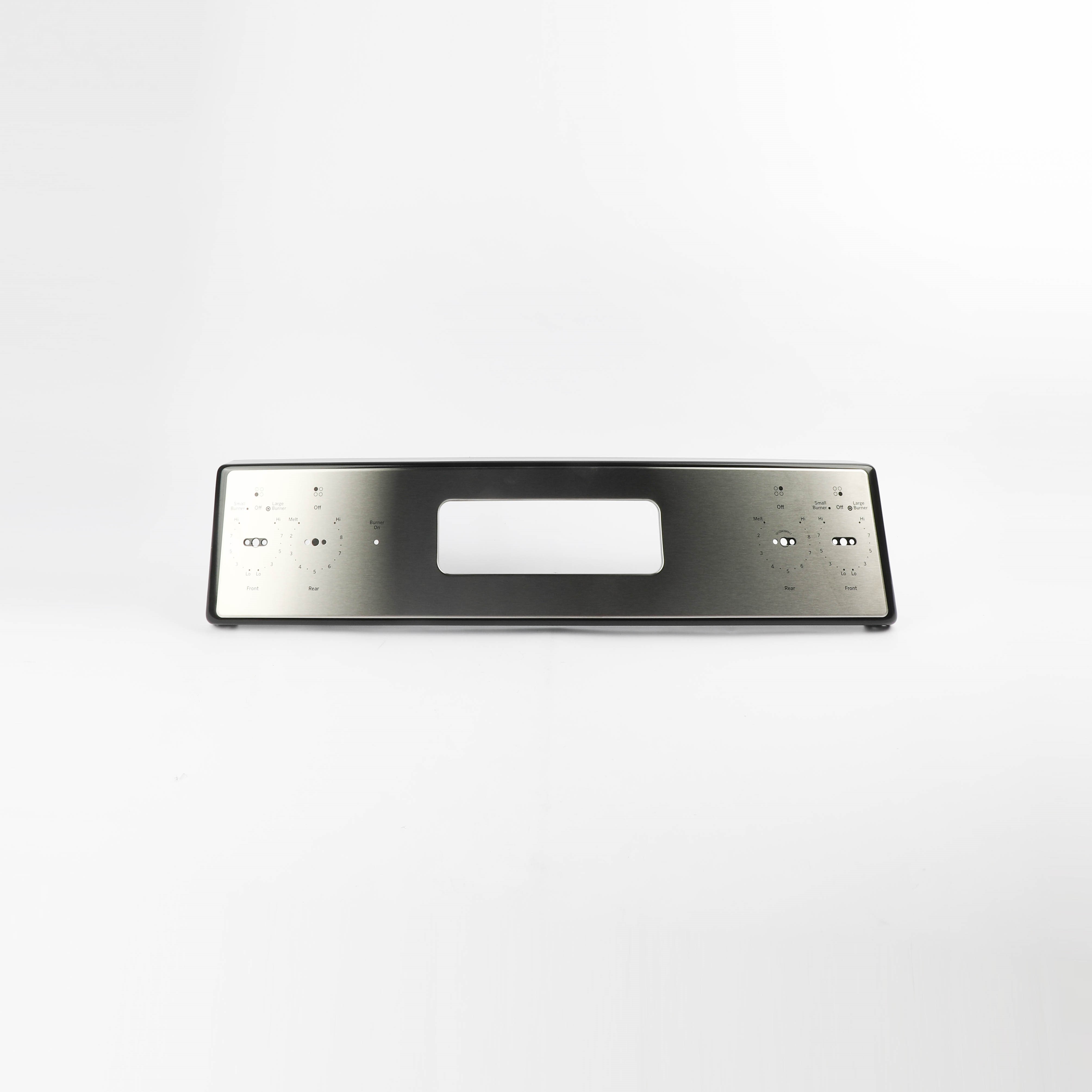 WB07X31195 GE Range Trim Assembly Control Panel Stainless Steel
