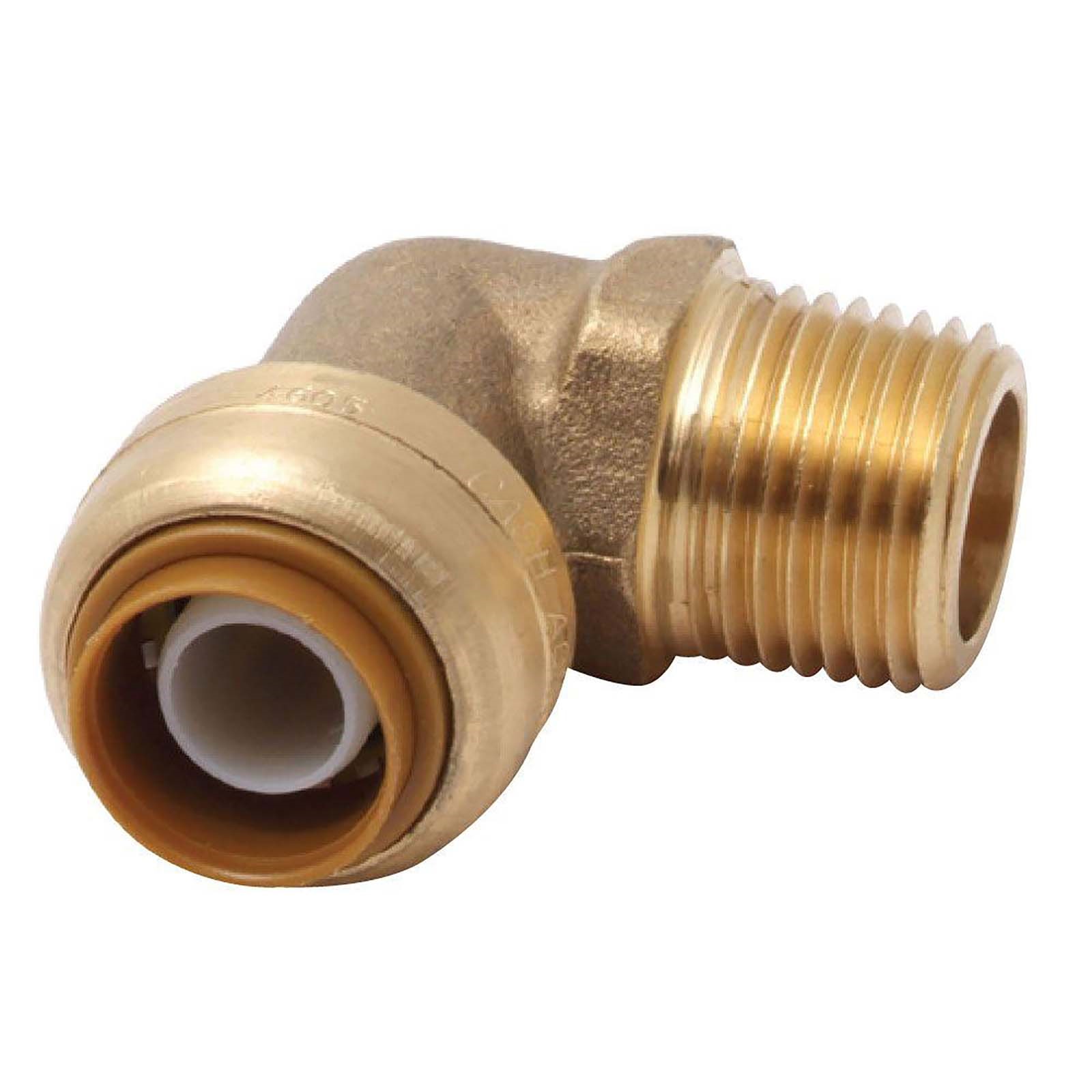 53085NL 1/2 PUSH-FIT X MIP SHARKBITE BRASS 90 DEG ELBOW