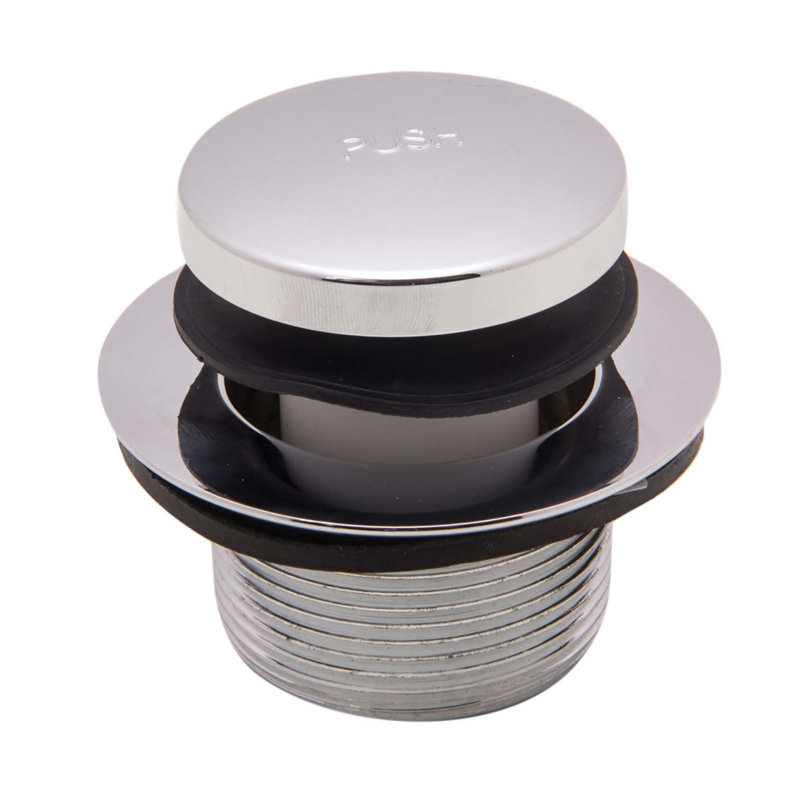 37675 CHROME PLATED TOUCH TOE STYLE BATH DRAIN ASSEMBLY