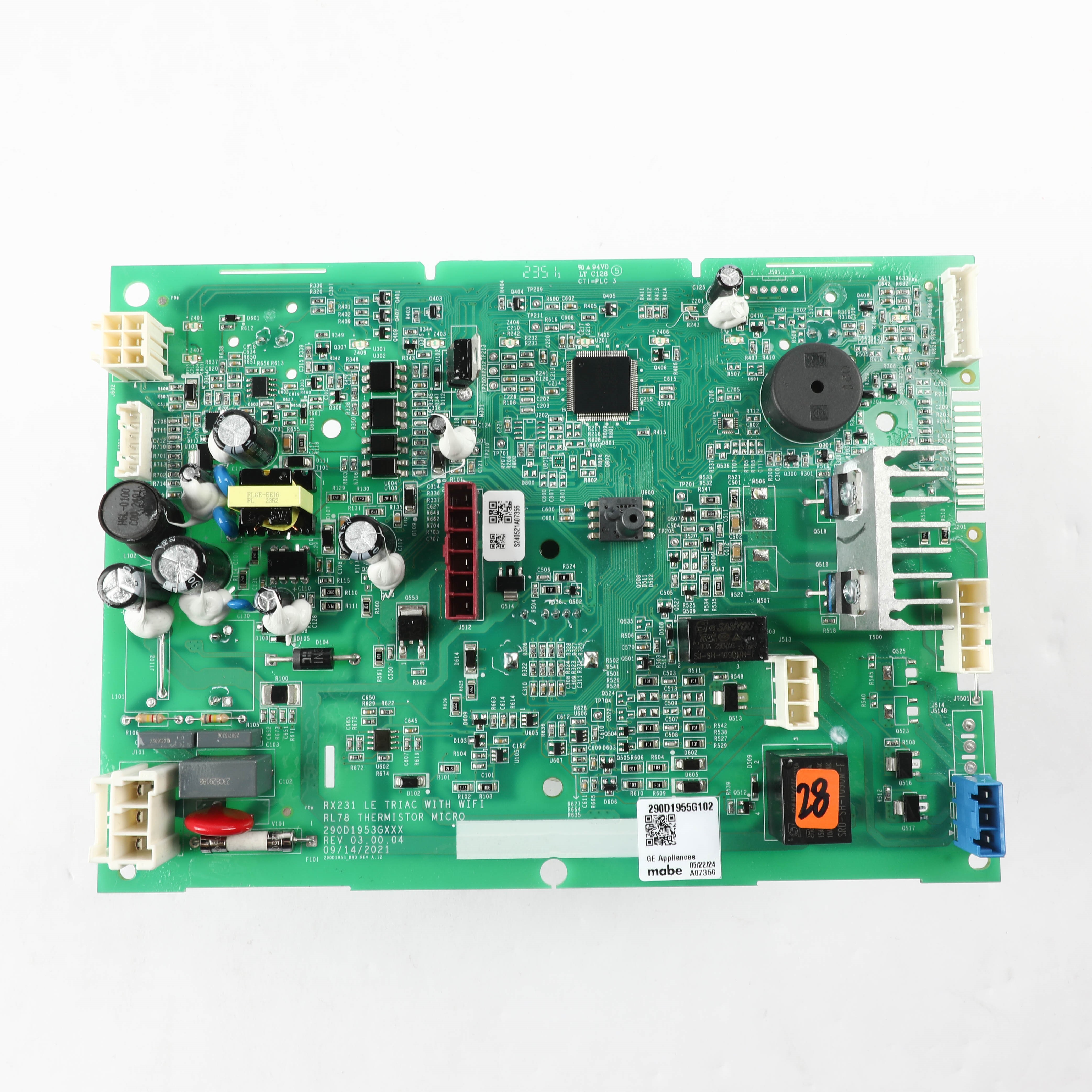 WH22X38441C MAIN CONTROL BOARD TL WASHER LE_CORE