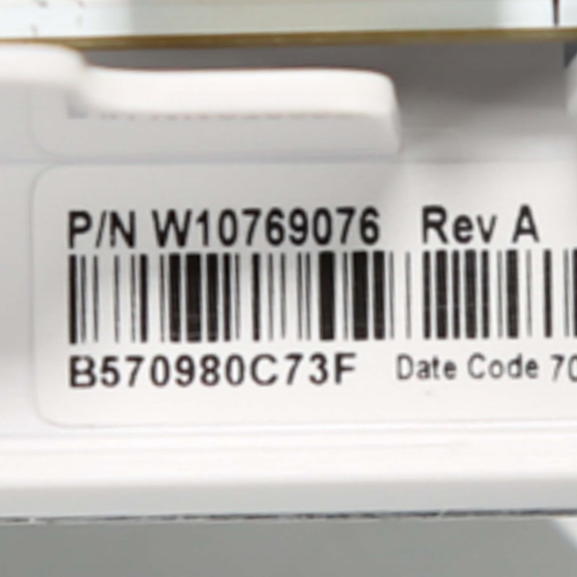 WPW10769076 Whirlpool Refrigerator Temperature Control Drawer Assembly