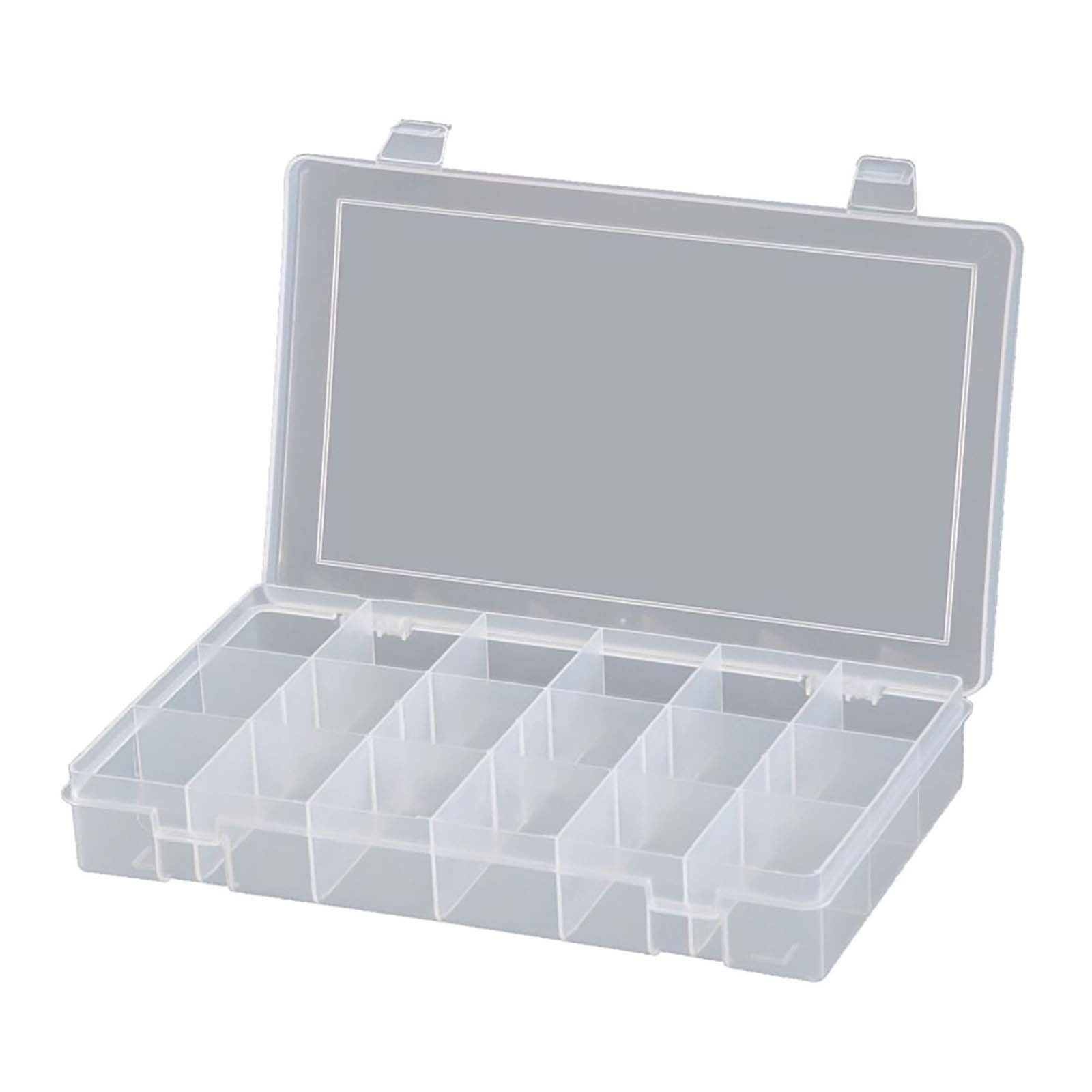 82621 POLYPROPYLENE COMPARTMENT BOX, 18 PIECES