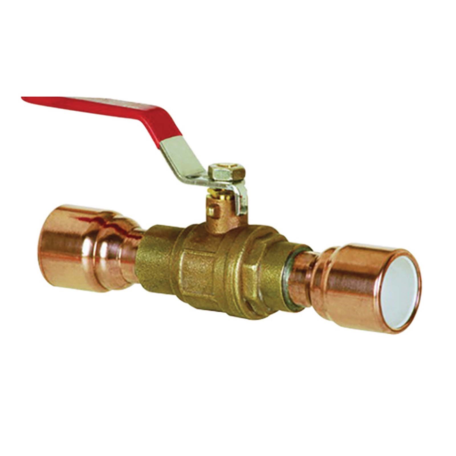 98029 3/4 SOLDER  BRASS (LEAD FREE) 2-WAY 1/4-TURN FULL-