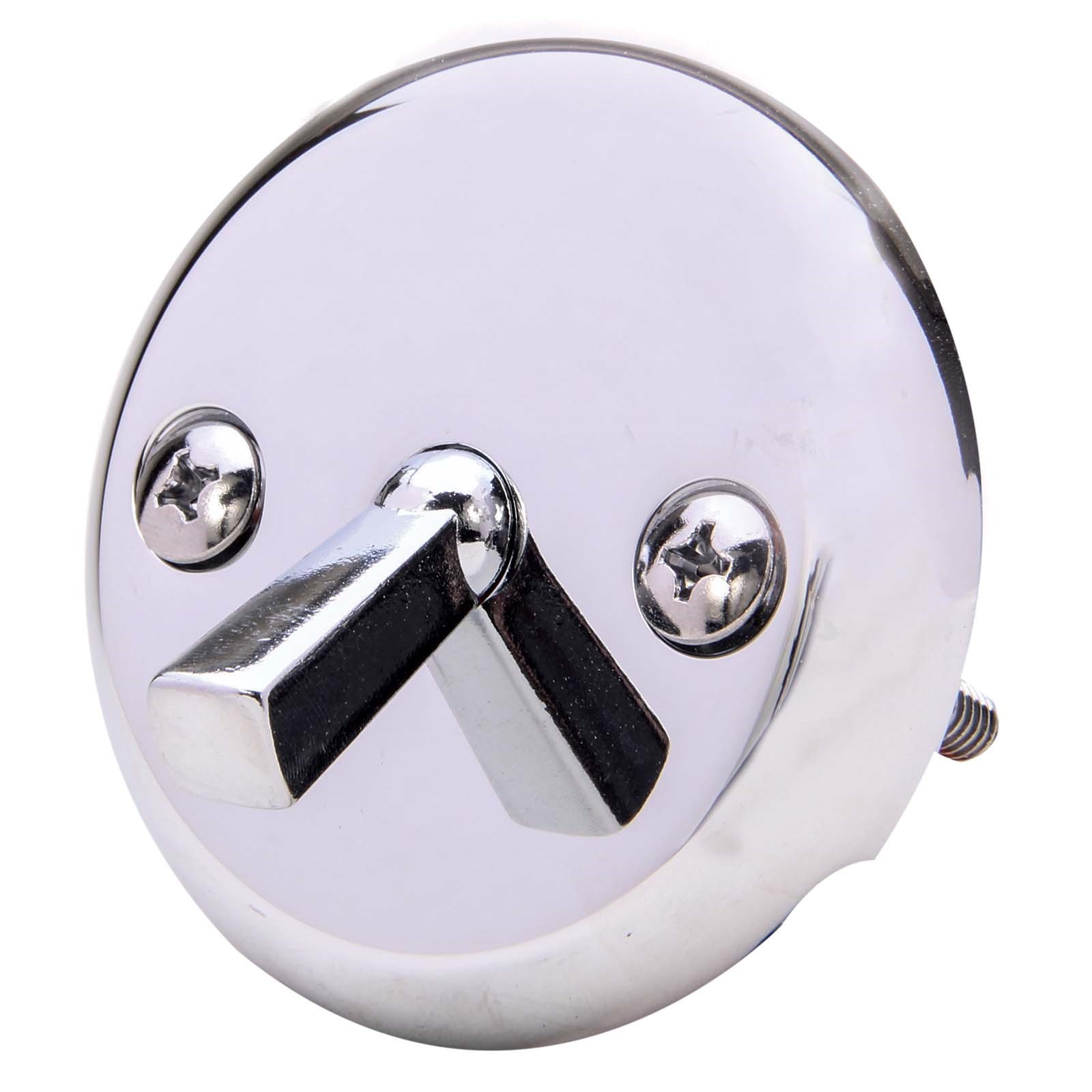 36534 SOLID BRASS ROUND OVERFLOW PLATE WITH TRIP LEVER A