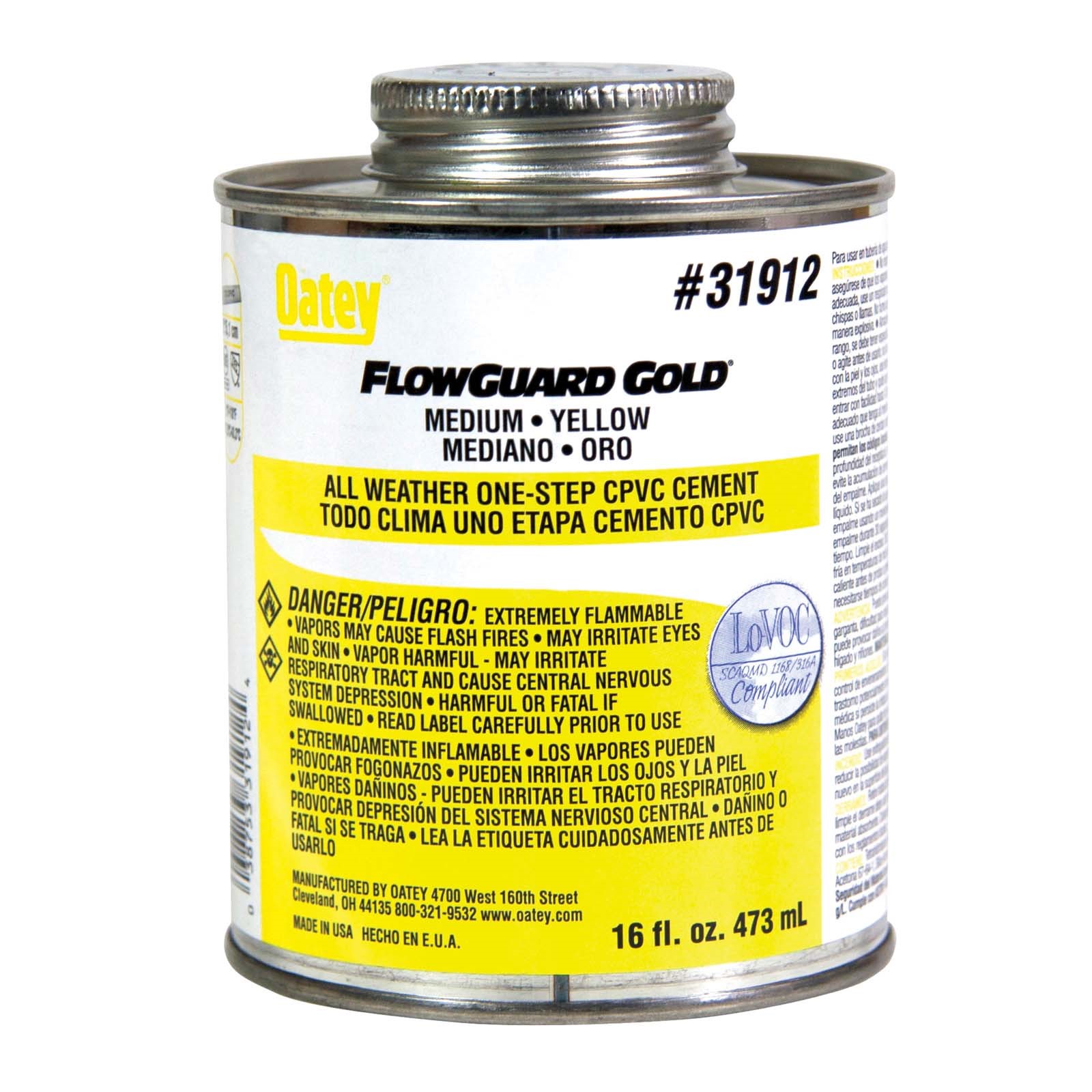 80443 OATEY FLOWGUARD GOLD 31912 ALL WEATHER 1-STEP CPVC