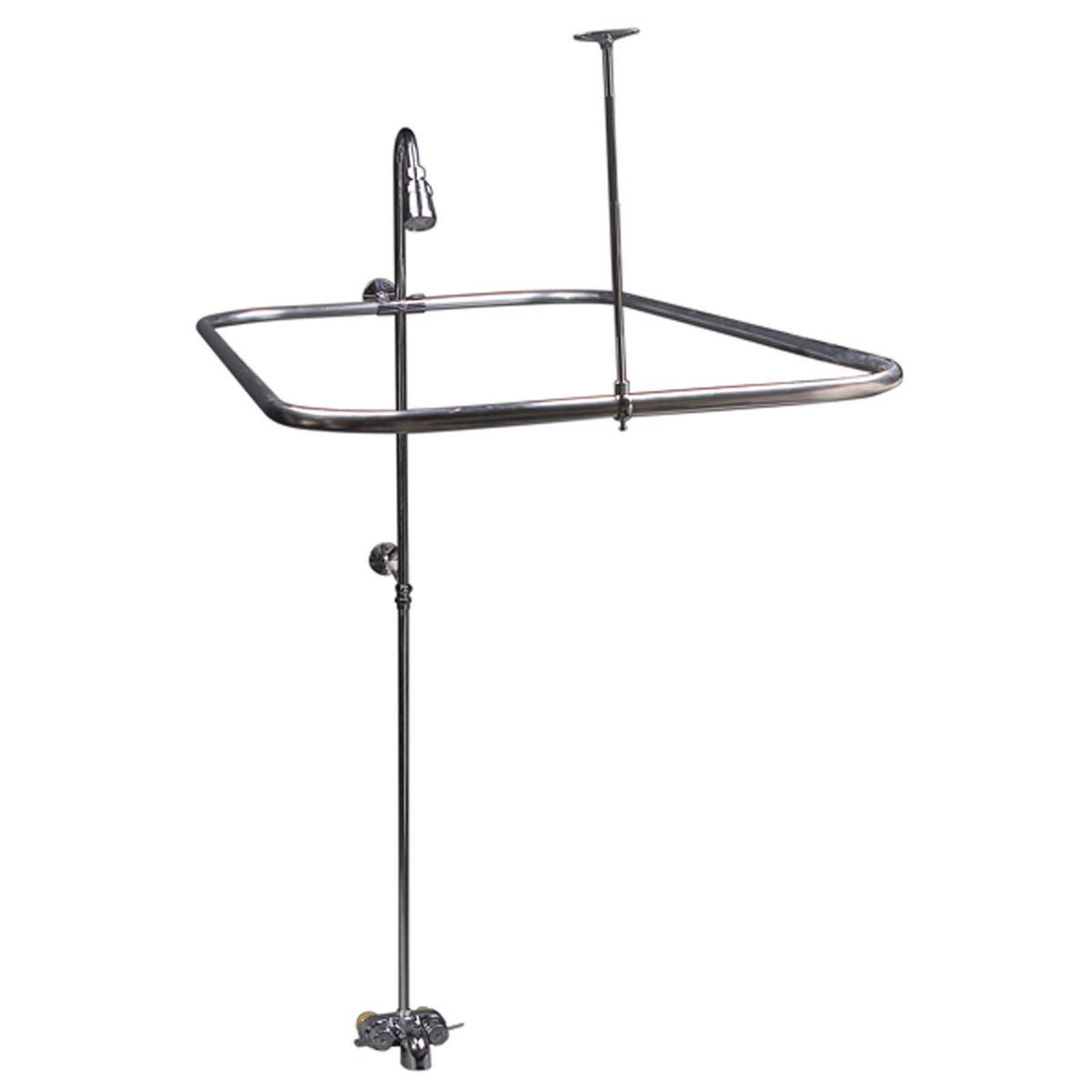 52406 974-68200301 CHROME BRASS ADD-ON SHOWER WITH ROD K