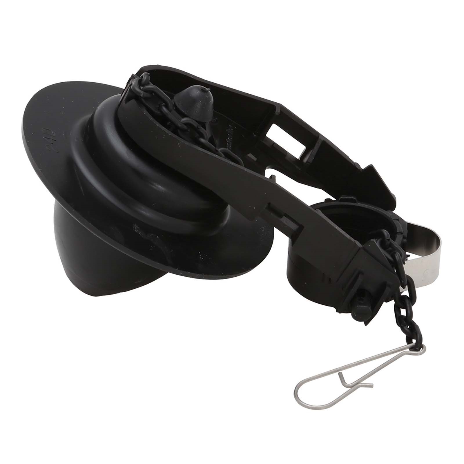 80896W FLUIDMASTER BULL'S EYE B500P10 BLACK FLAPPER WITH