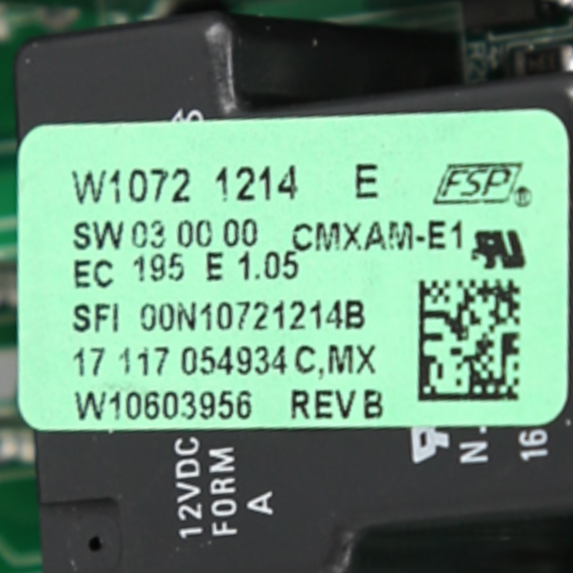 Wall Oven Control Board W10807576
