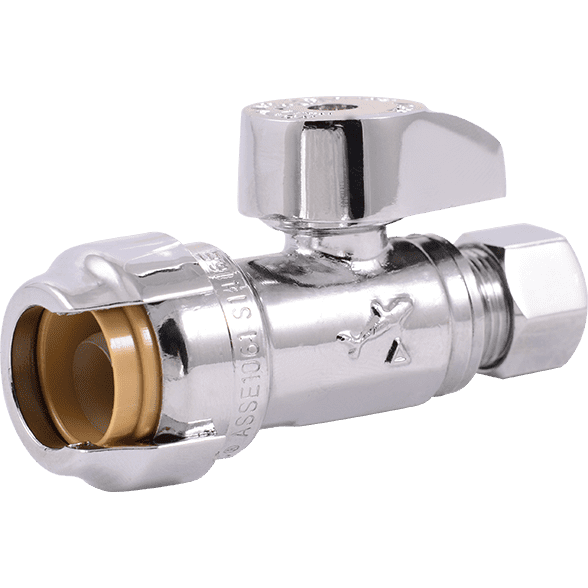 53121 1/2 IN X 3/8 IN COMPRESSION - BRASS PUSH STRAIGHT