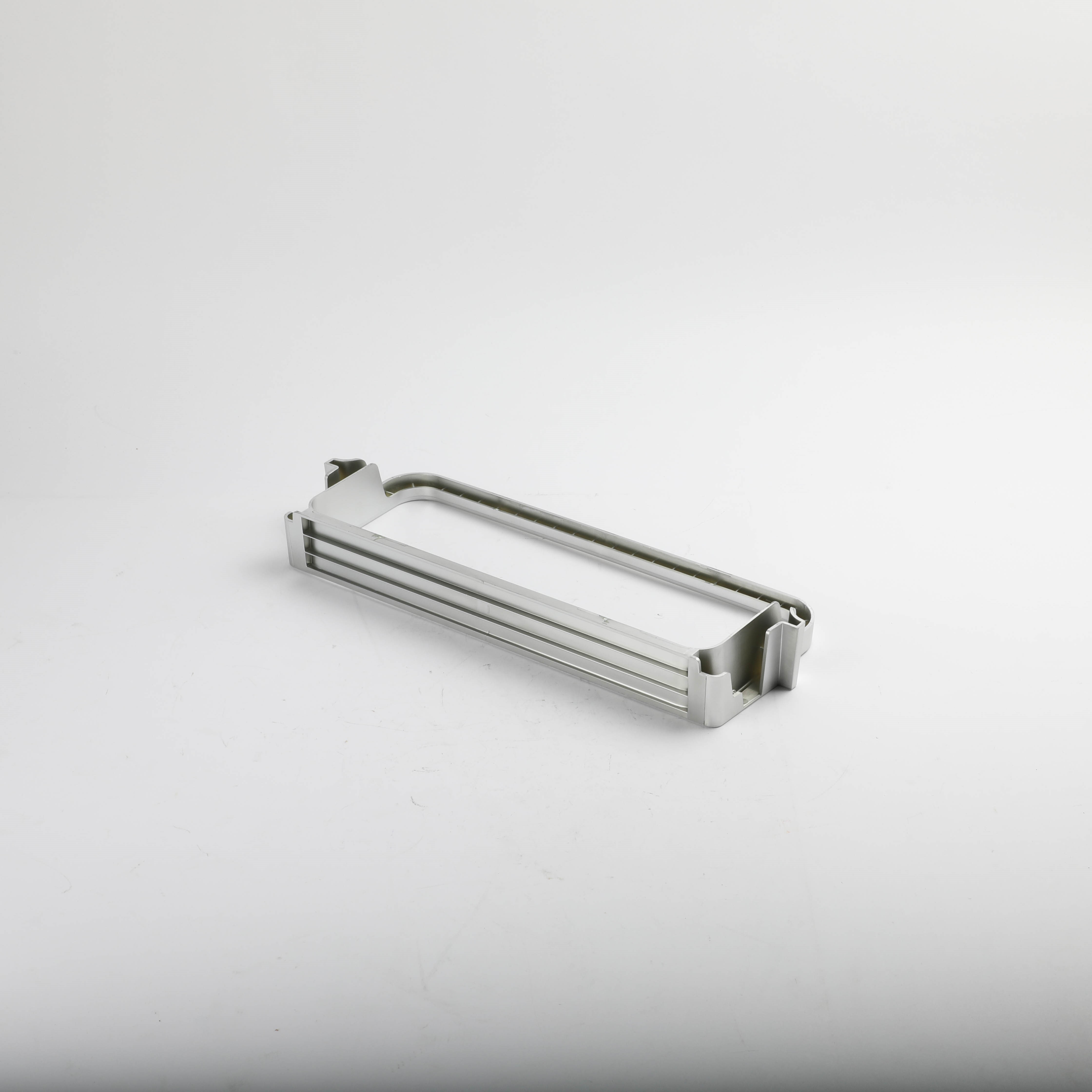 WPW10494333 Whirlpool Refrigerator Door Bin Frame Silver