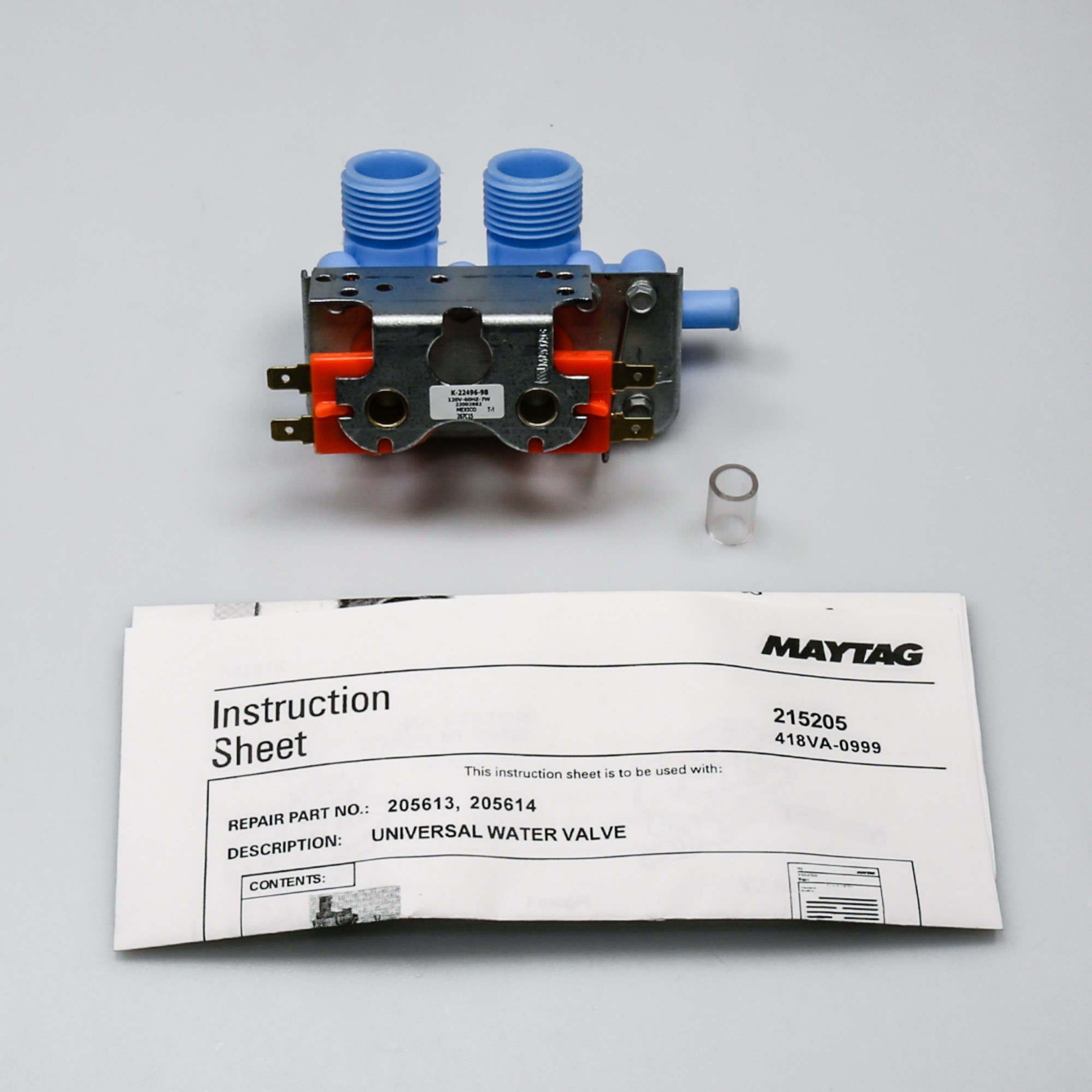 205613 Whirlpool Washer Water Inlet Fill Valve